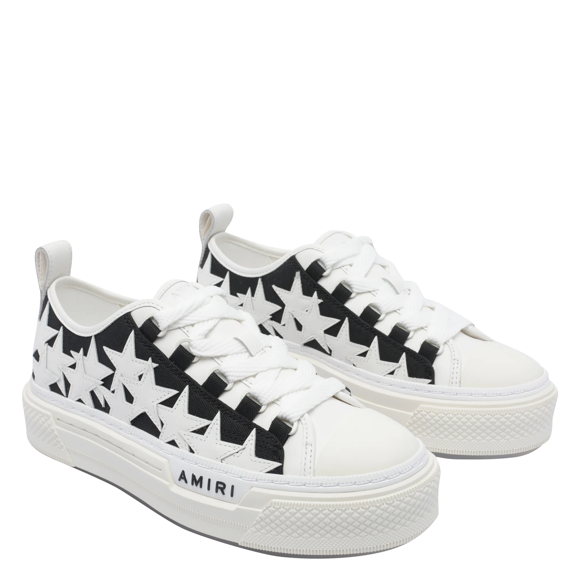 Amiri Sneakers Black Calf Leather/rubber Sole