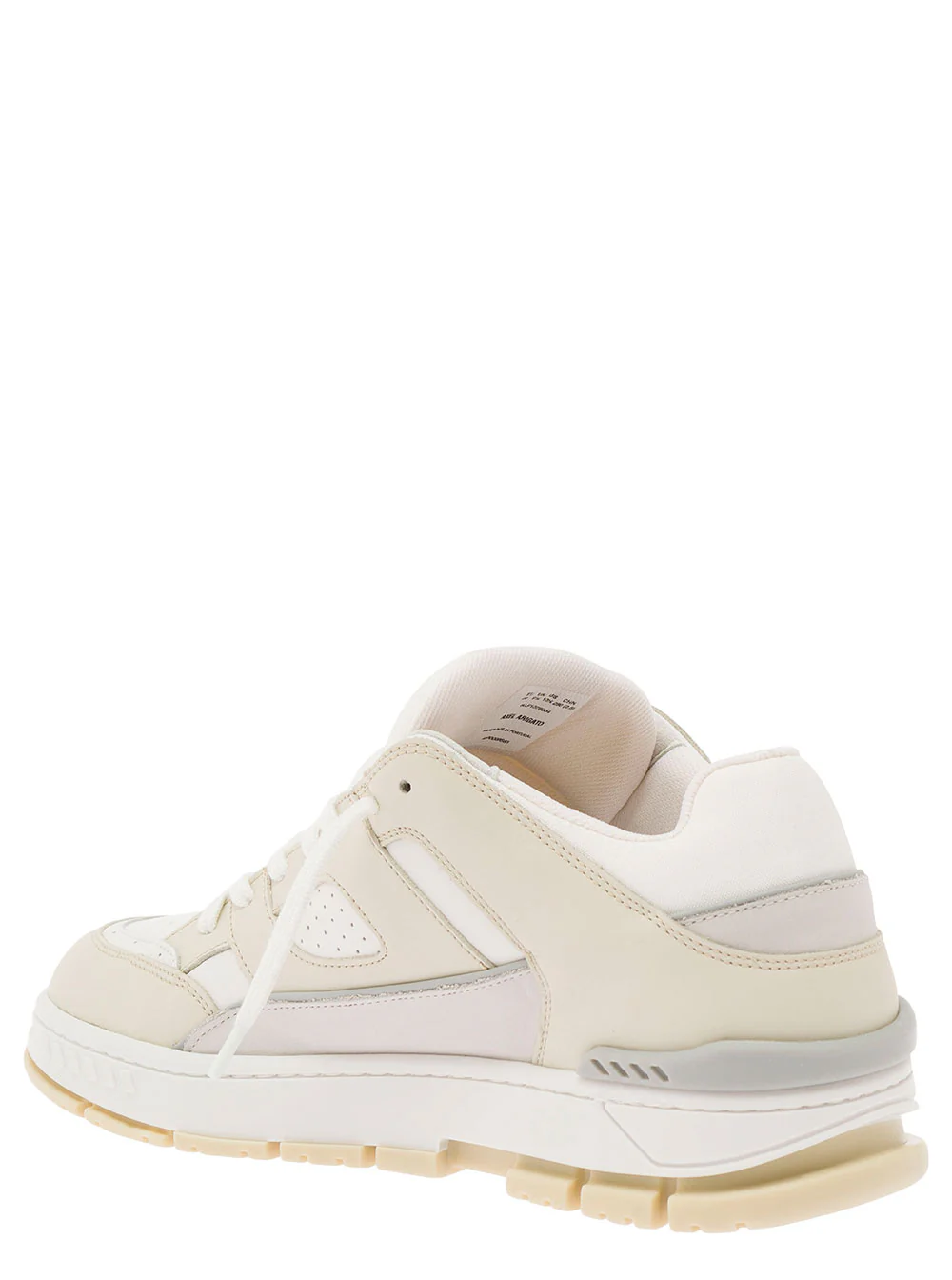 Axel Arigato Area Lo Beige Sneakers With Embossed Logo Leather Blend Man