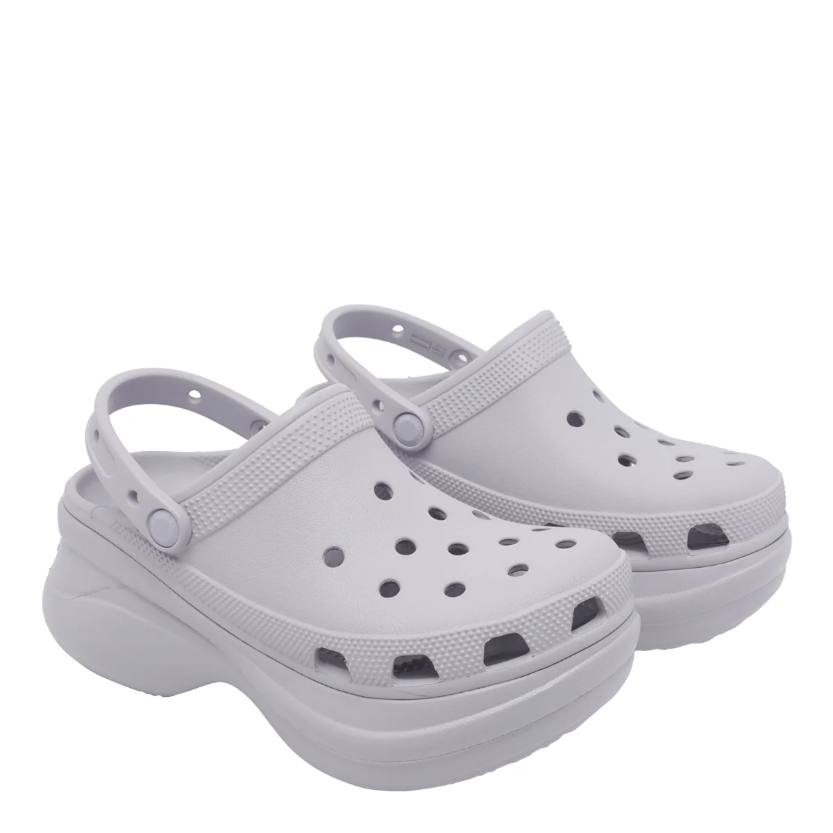 Crocs Sandals Grey Rubber/ Rubber Sole