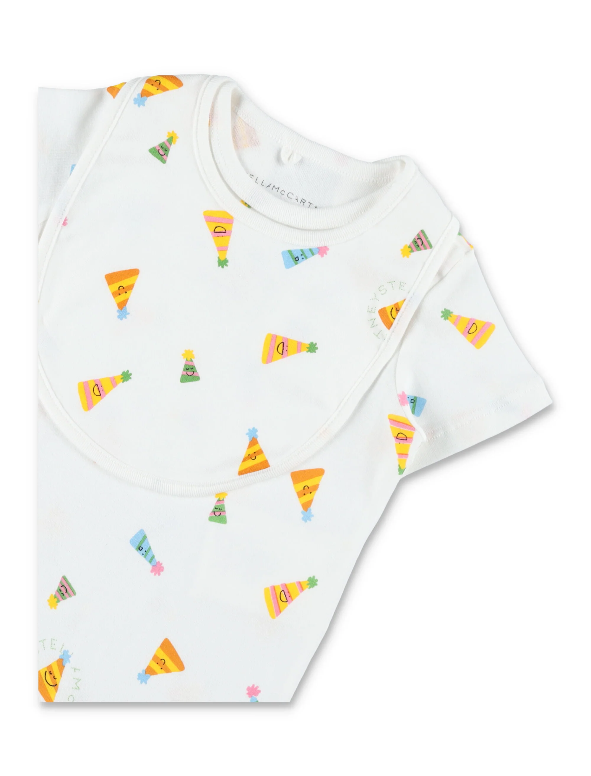 Stella Mccartney Kids Party Hat Gift Set White Cotton