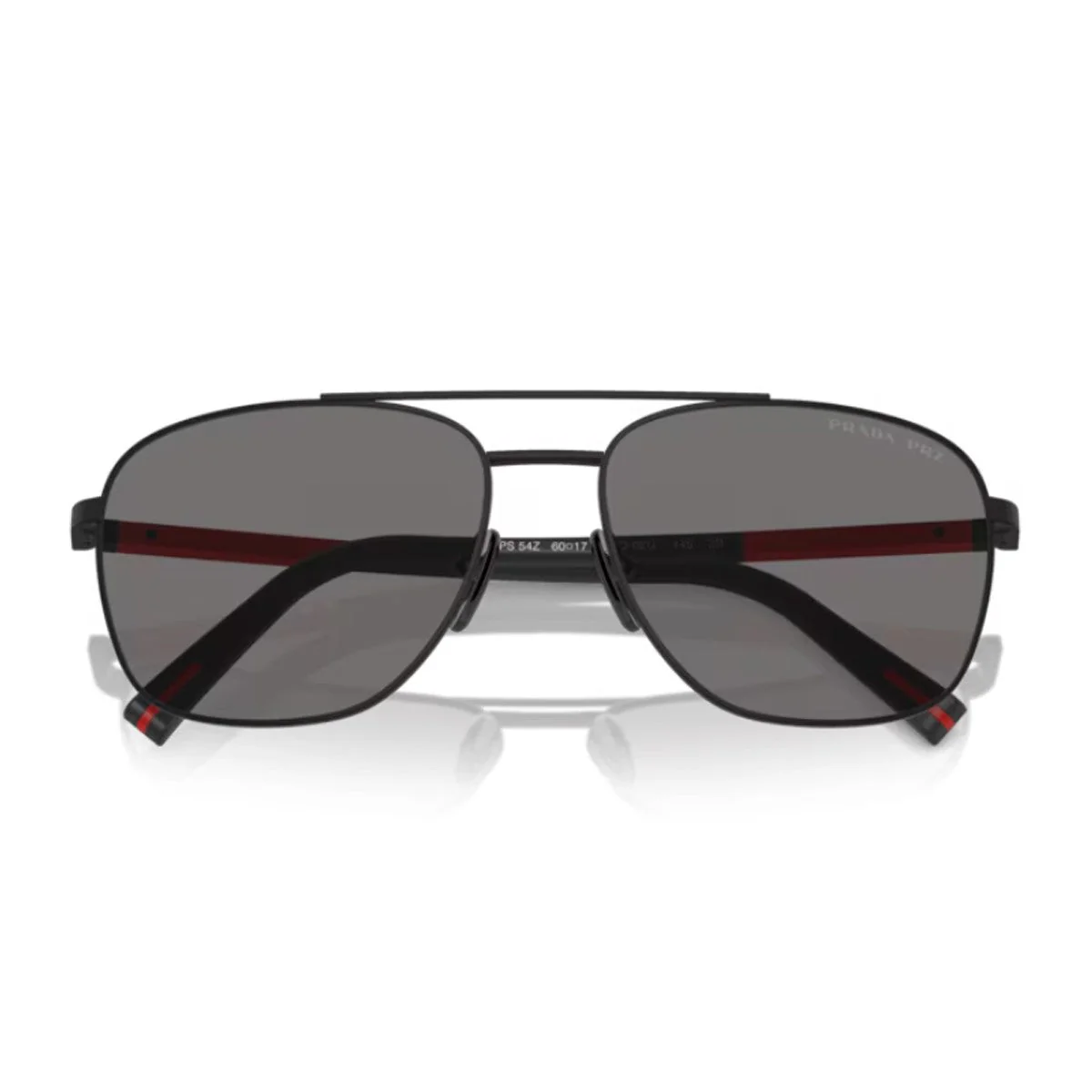 Prada Linea Rossa Ps 54zs Black Metallo/gommato Sunglasses