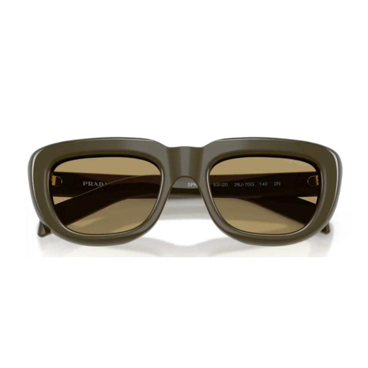 Prada Pr D07s Olive Green Acetato Sunglasses