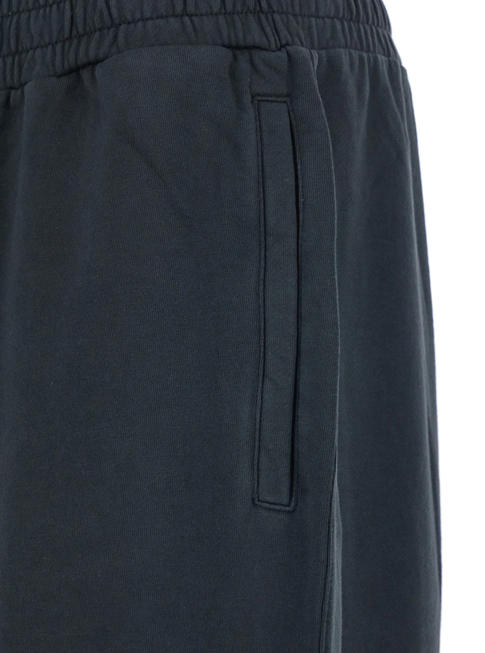 44 Label Group Black Pants with Elastic Waist and Drawstring Hem in Tech Fabric Man Nylon Trousers