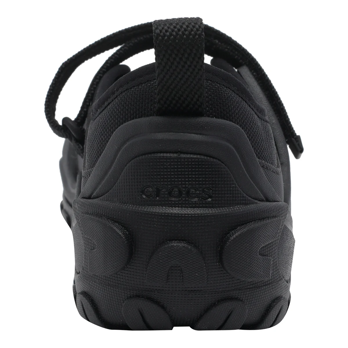 Crocs Flat Shoes Black Fabric