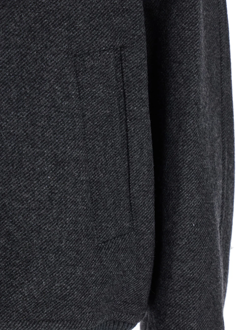 After Pray Regards Grey Jacket with Front Zip Closure in Wool Blend Man Polyester Arcrylic Nylon Outerwear