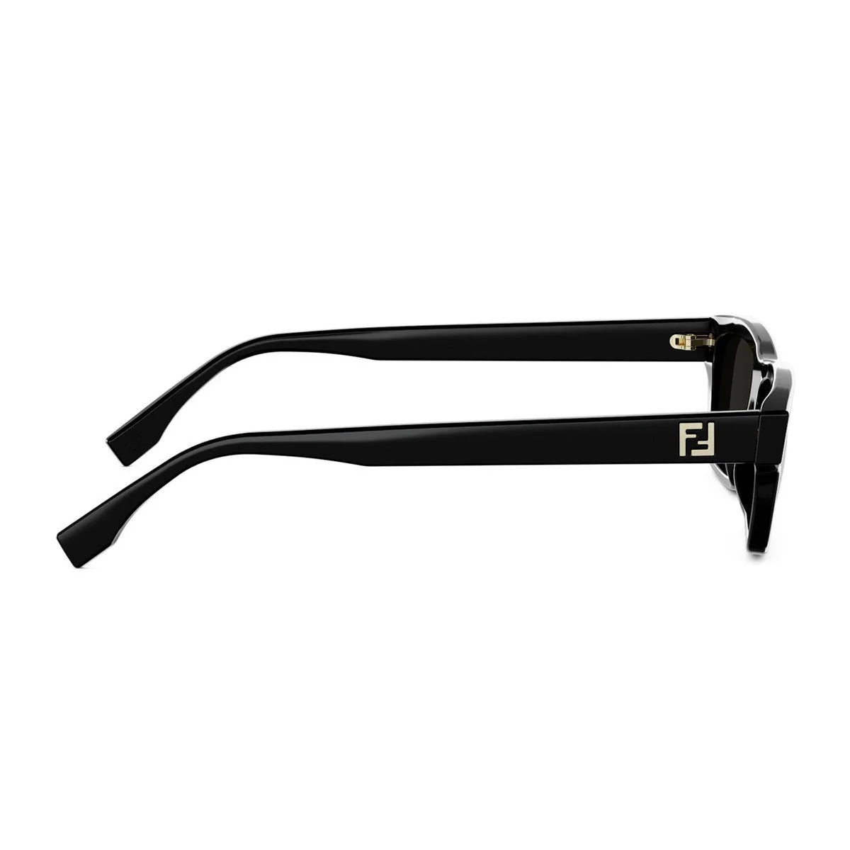 Fendi Ff Squared Black Acetato Sunglasses