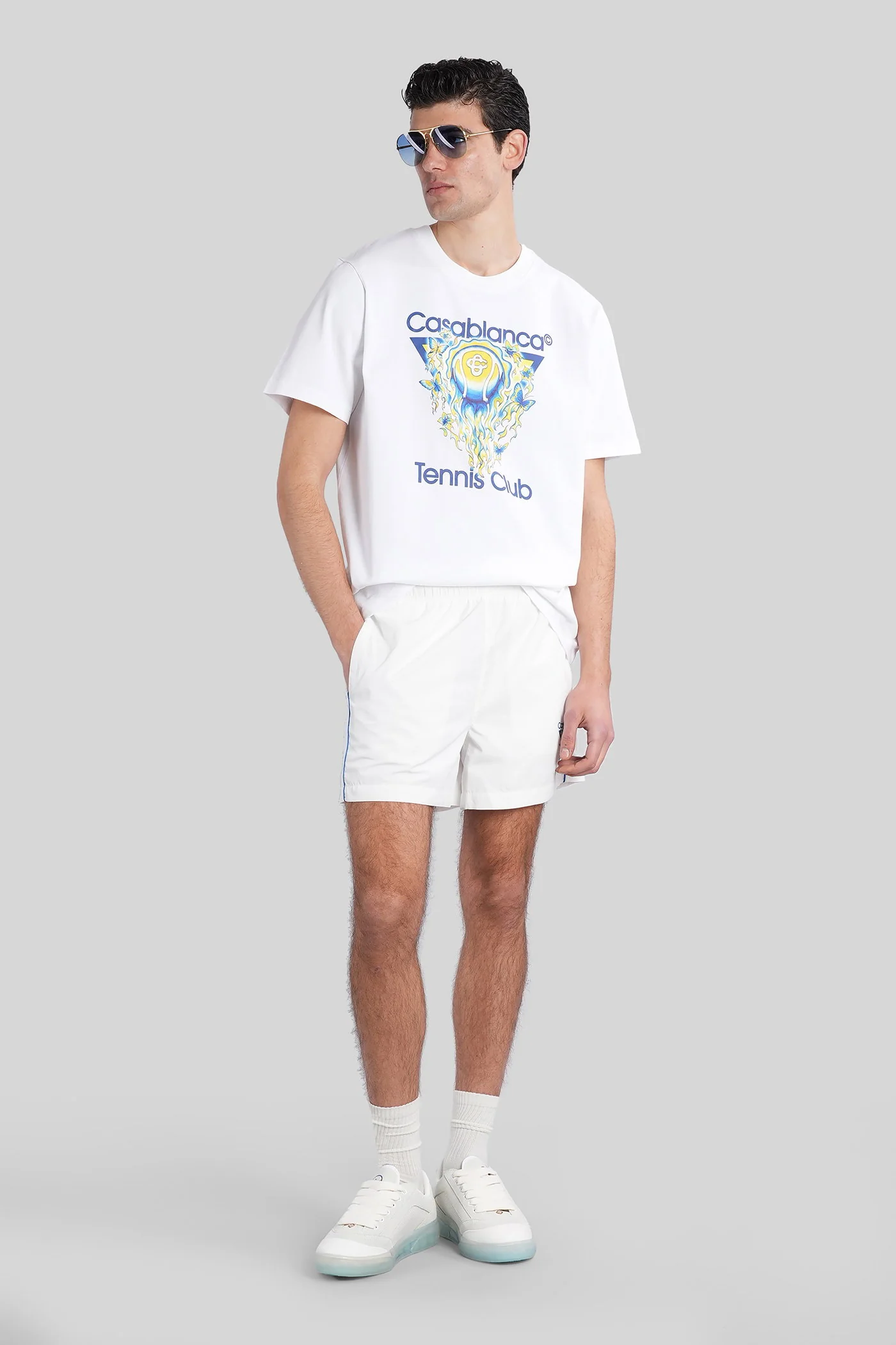 Casablanca Beachwear in white polyester Abbigliamento