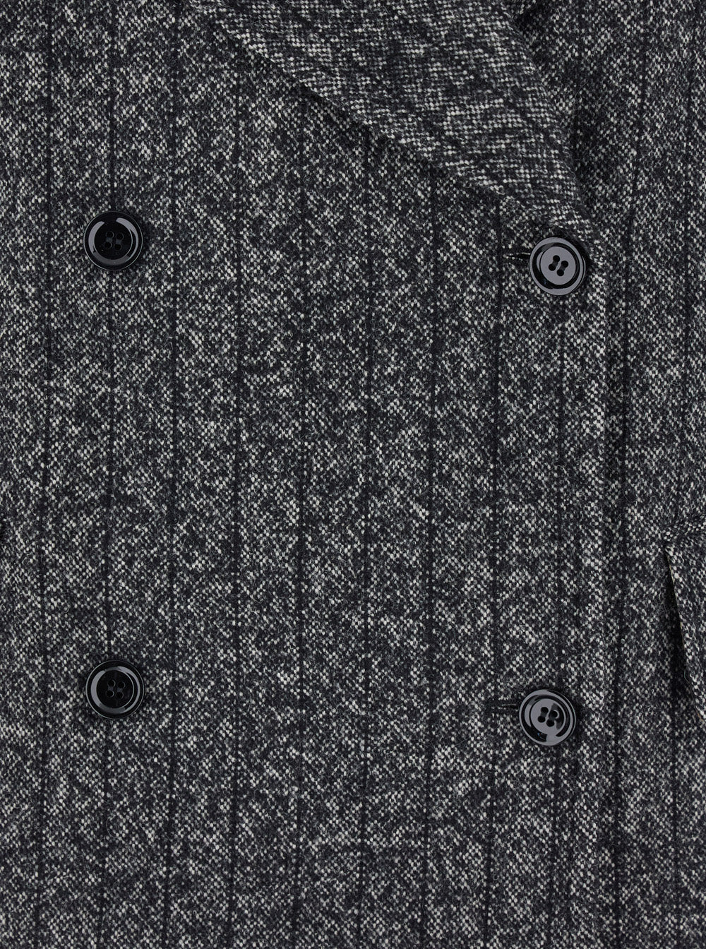 Dolce & Gabbana Grey Double-Breasted Jacket with Notched Revers in Wool Blend Woman Blazers