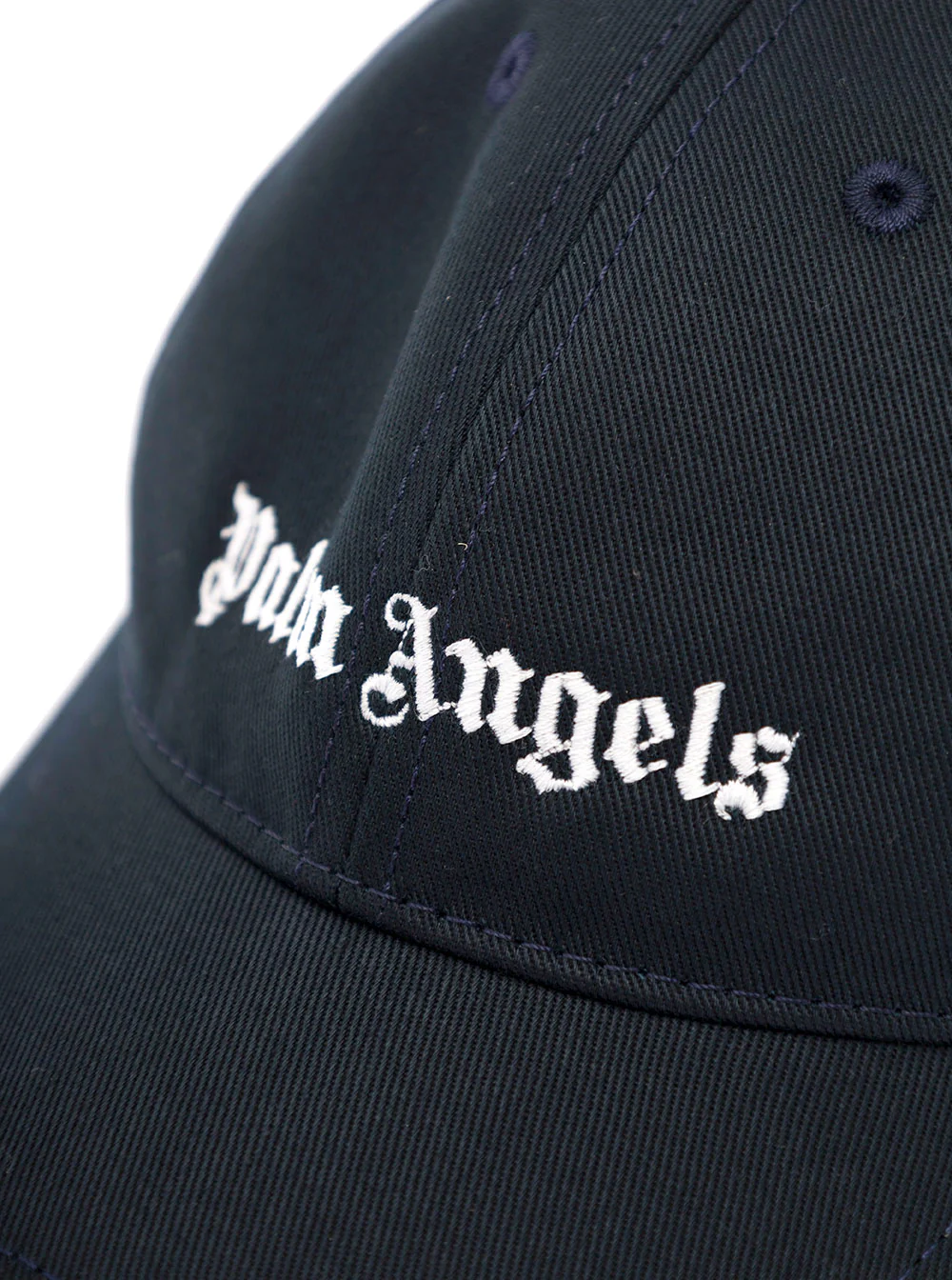 Baseball Black Cotton Cap Boy Palm Angels Kids Blu Hats And Gloves