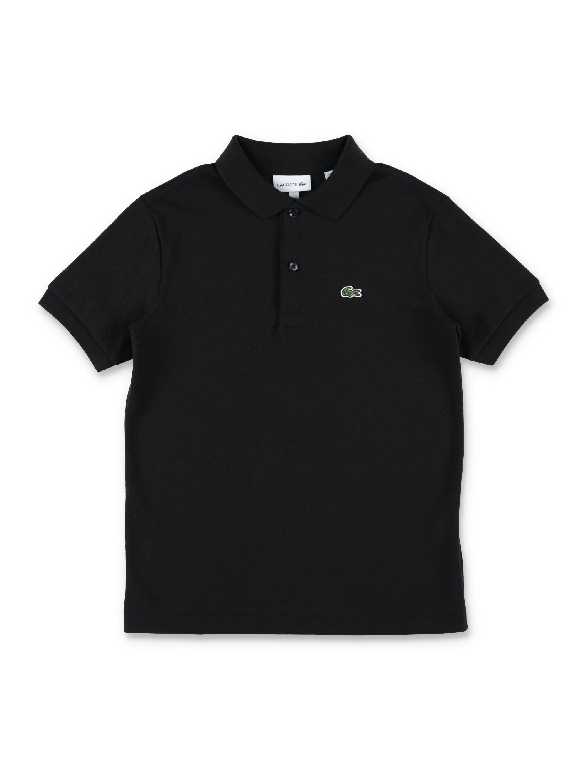 Lacoste Kids Cotton Petit Piqué Polo Black T-shirt