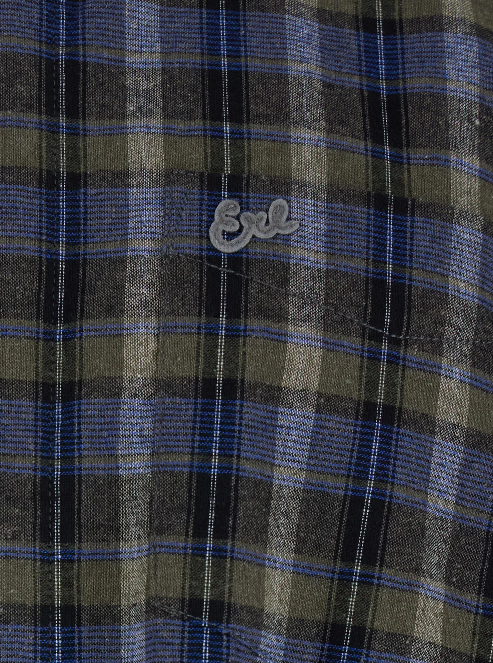 Gray Checkered Shirt ERL in Cotton Blend for Men Grey Polyester And Blouses