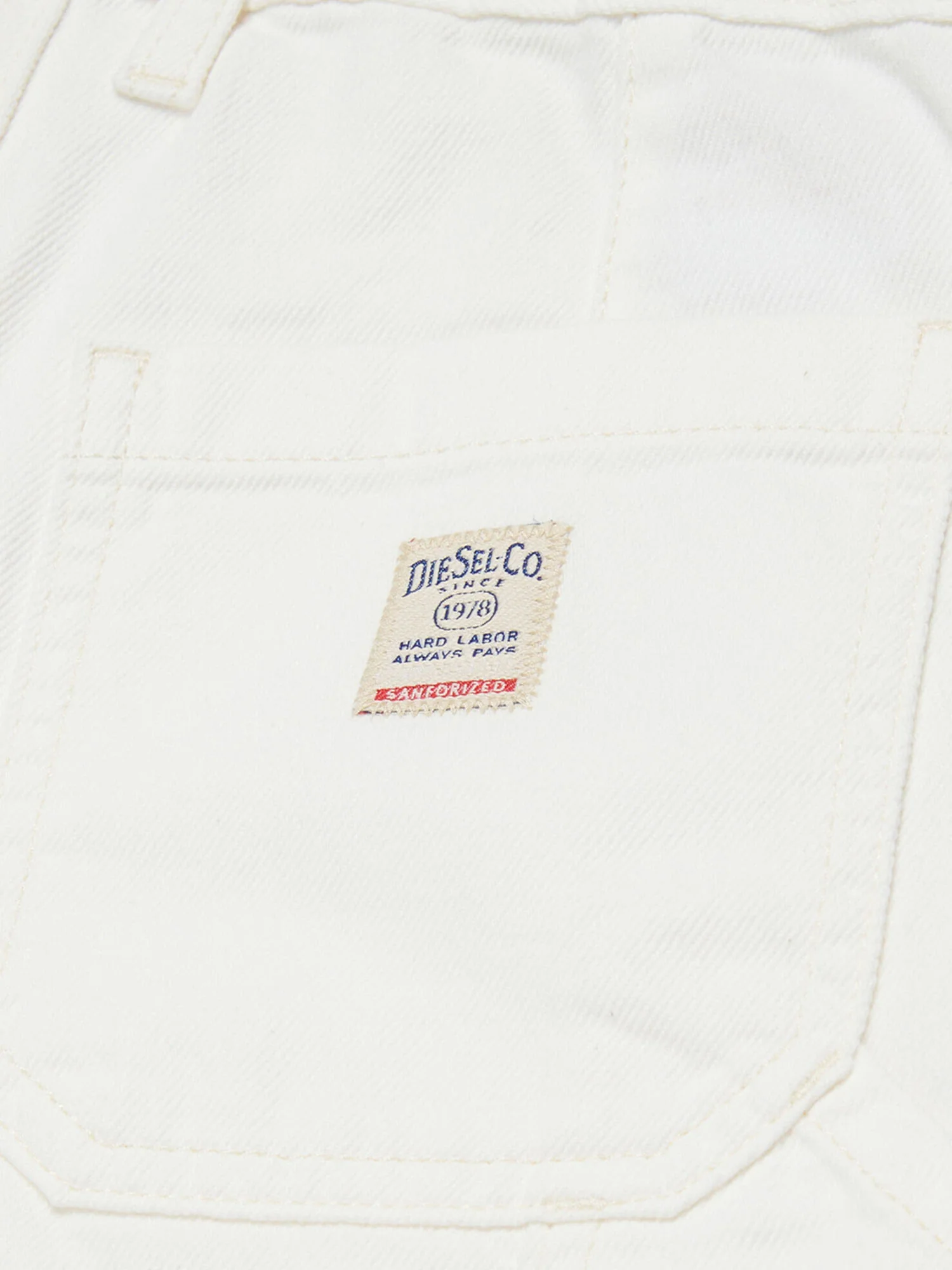 Diesel Shorts White Cotton