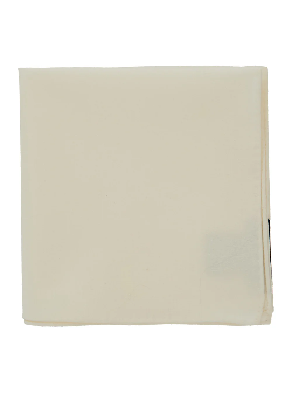 Emporio Armani White Cream Virgin Wool Pocket Square with Internal Logo Patch for Men Elastane Papillon And Ties Emporio Armani White Cream Virgin Wool Pocket Square with Internal Logo Patch for Men Elastane Papillon And Ties