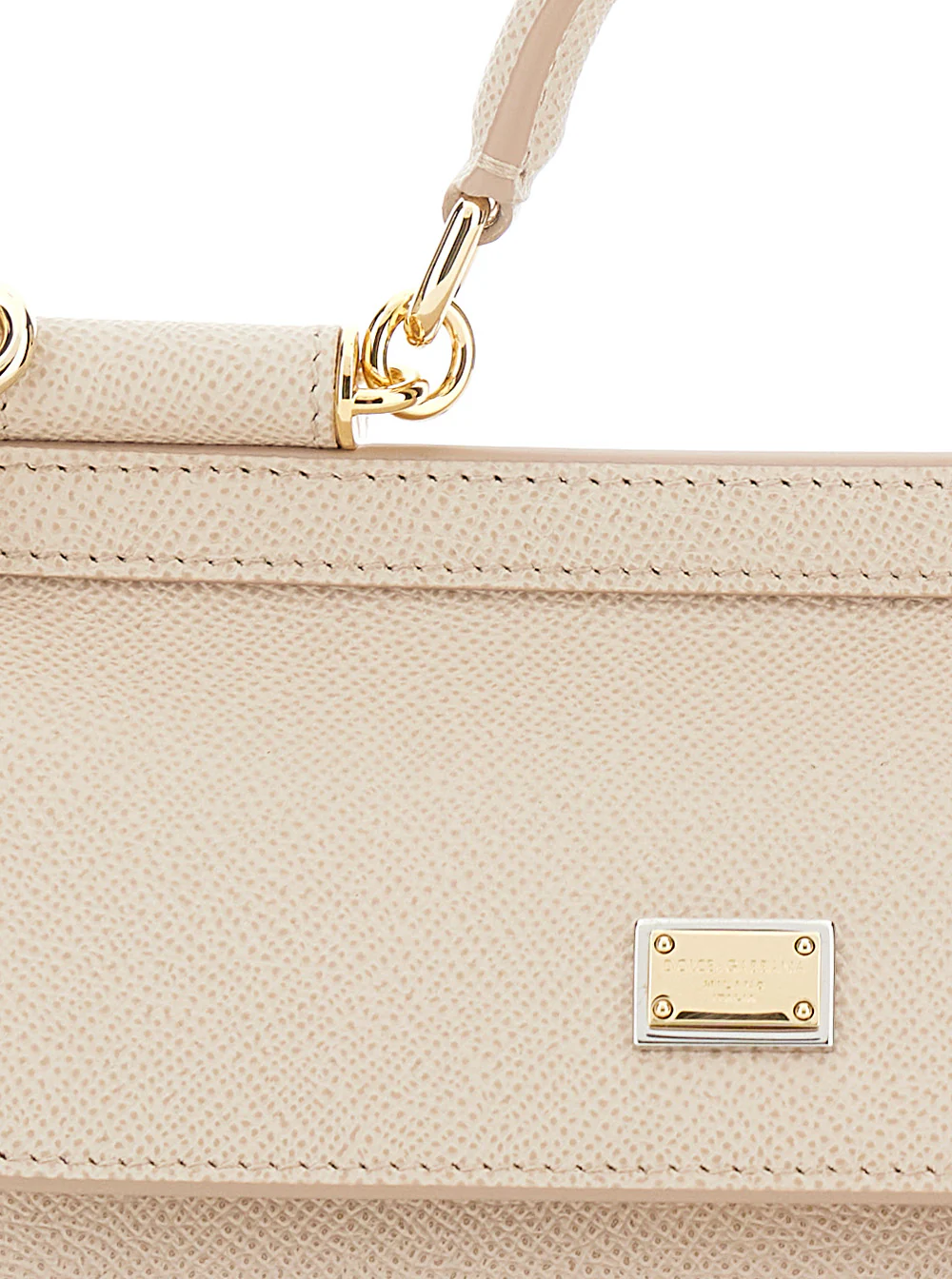 Dolce & Gabbana Sicily Pink Handbag With Adjustable And Removable Shoulder Strap Logo Plate On The Front Leather For Women Hand Bags