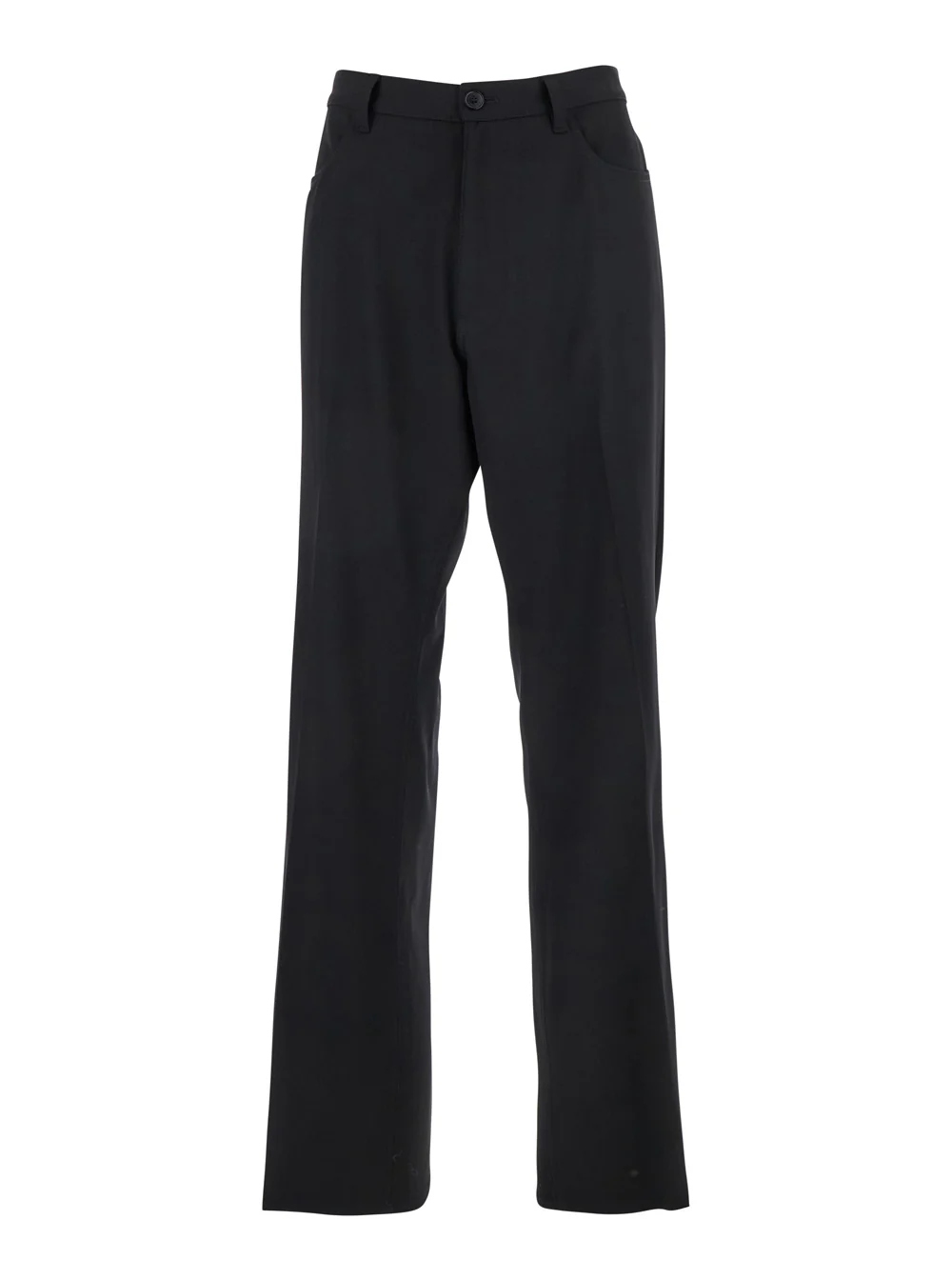 Balenciaga Black Tailored Trousers With Belt Loops Wool Man