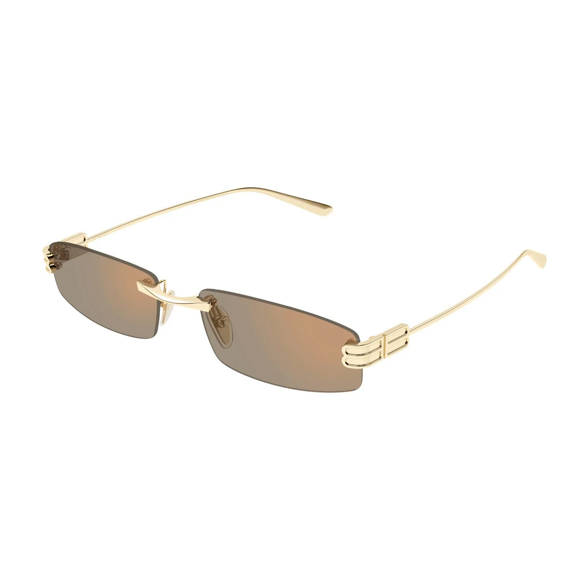 Balenciaga Bb0488s Linea Everyday Gold / Pink Metallo Sunglasses