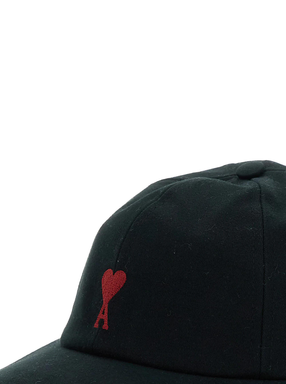 AMI Paris Baseball Cap With Adc Logo Embroidery On The Front Black Cotton For Men Hats And Gloves