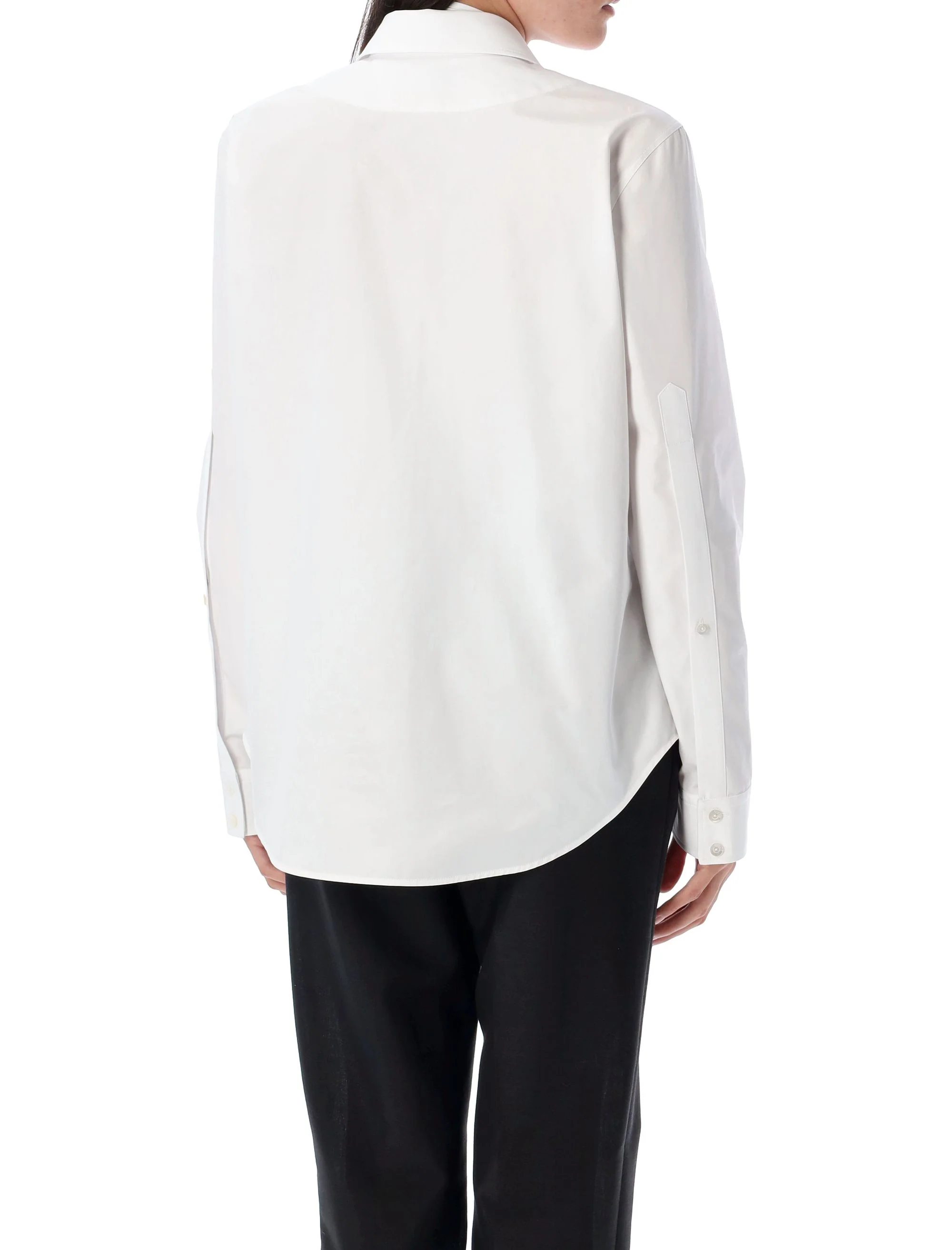 Gucci Cotton poplin shirt with Horsebit White