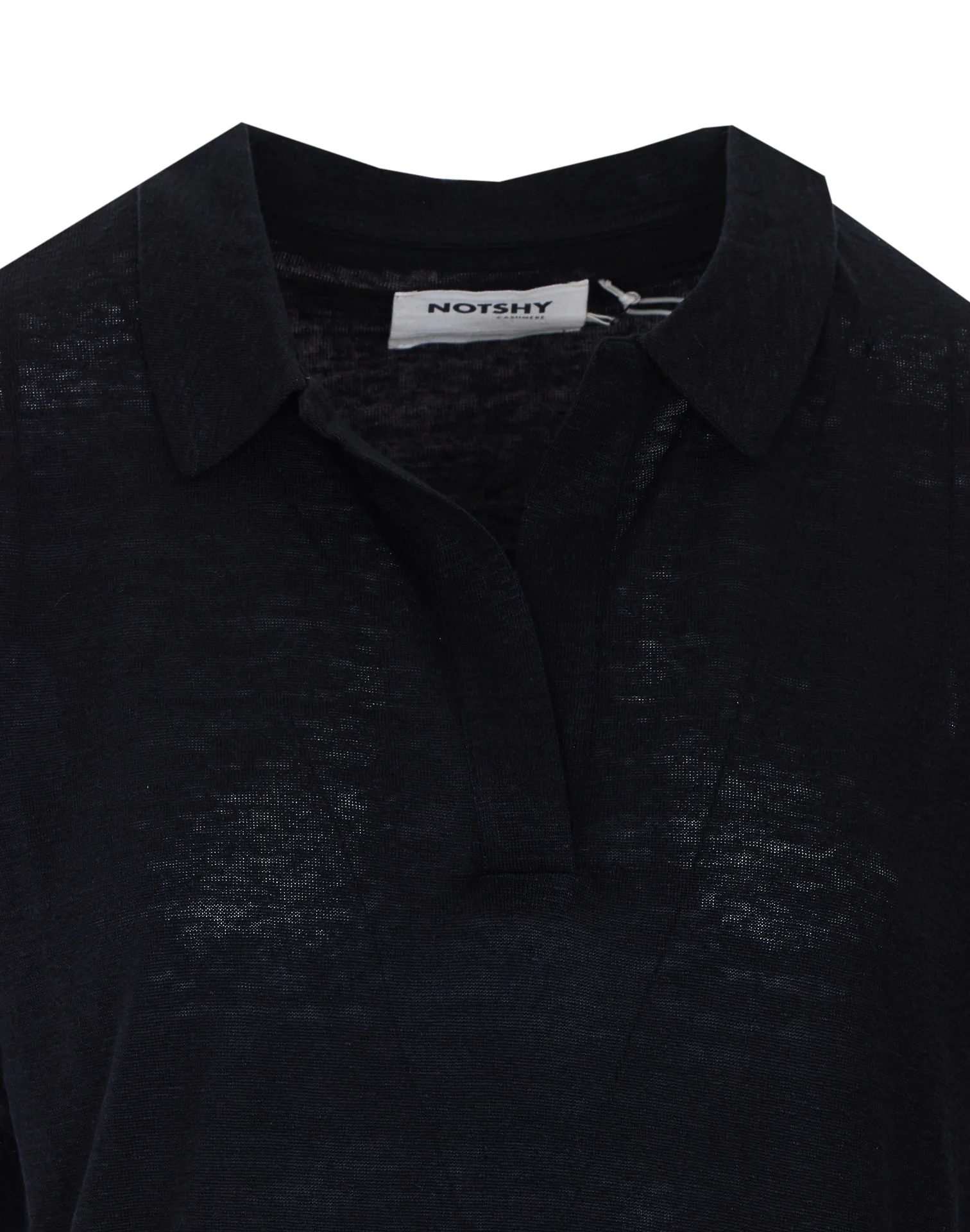Not Shy T-Shirts And Polos Black Linen