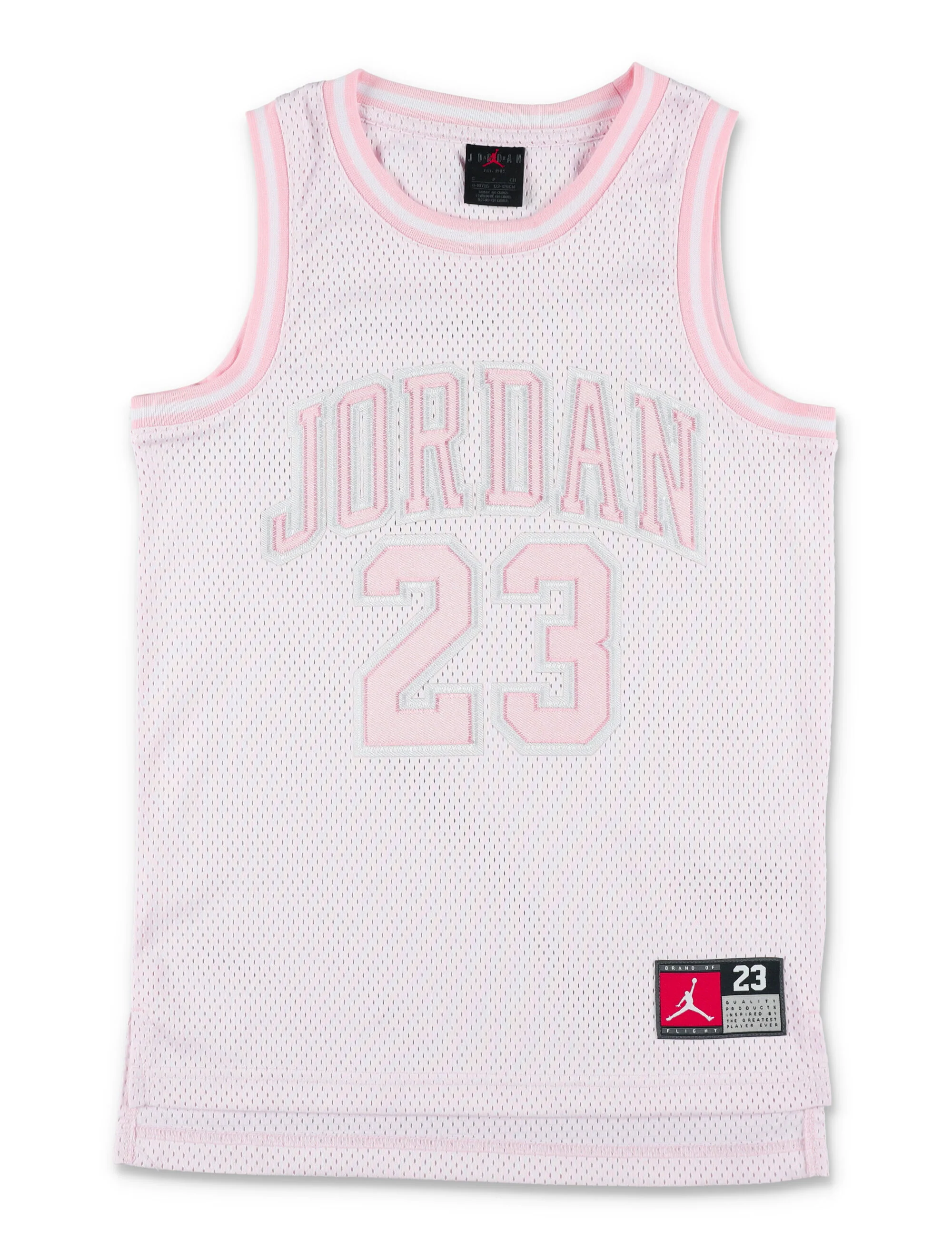 Nike Jordan Girls 23 Michael Jersey Pink Polyester Tank