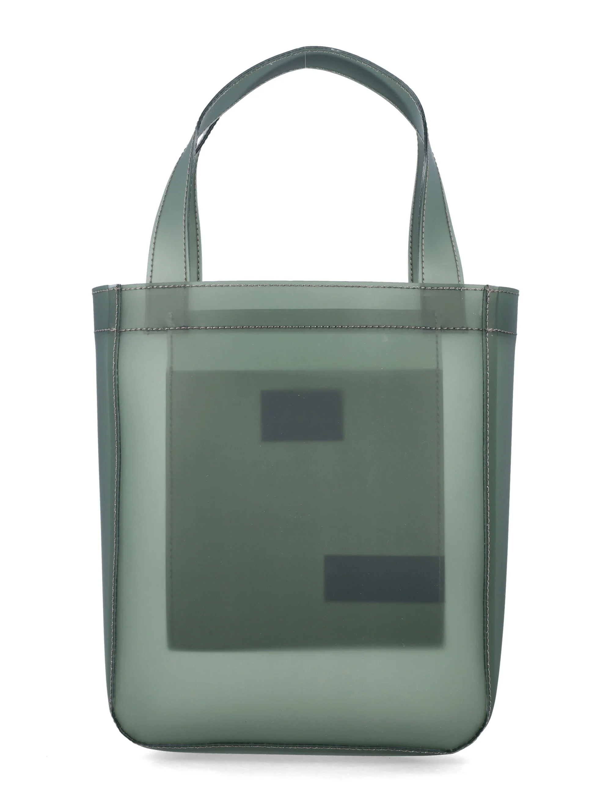A.P.C. Lou matte PVC tote bag Khaki Thermoplastic Polyurethane