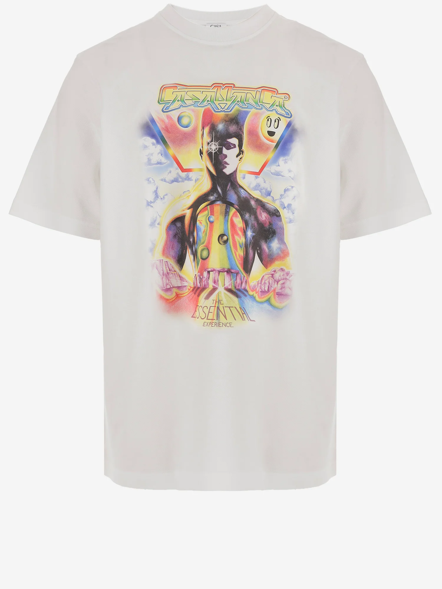 Casablanca T-shirts and Polos White Main: Cotton Contrast