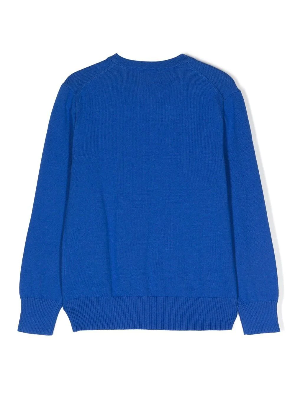 Polo Ralph Lauren Kids Blue Sweater With Logo Embroidery Cotton Boy Blu Jersey