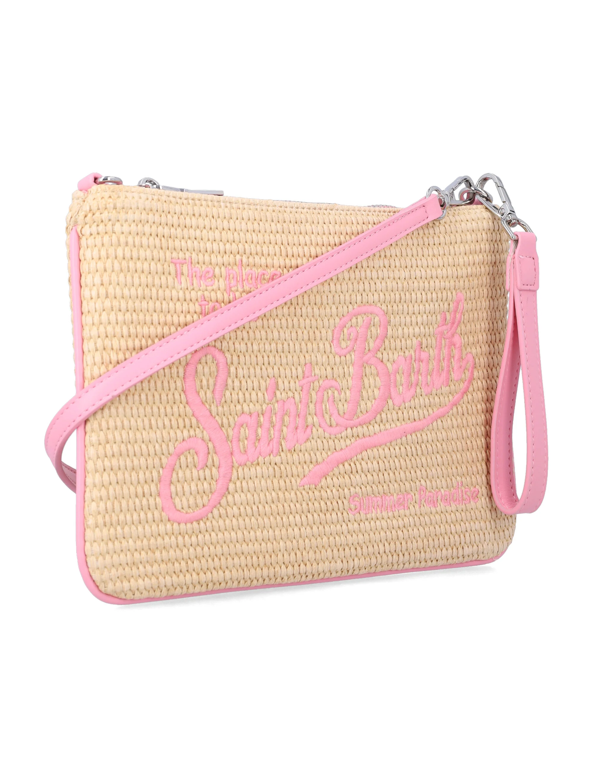 Mc2 Saint Barth Parisienne Girls Mini Pouch Natural Pink Polypropylene