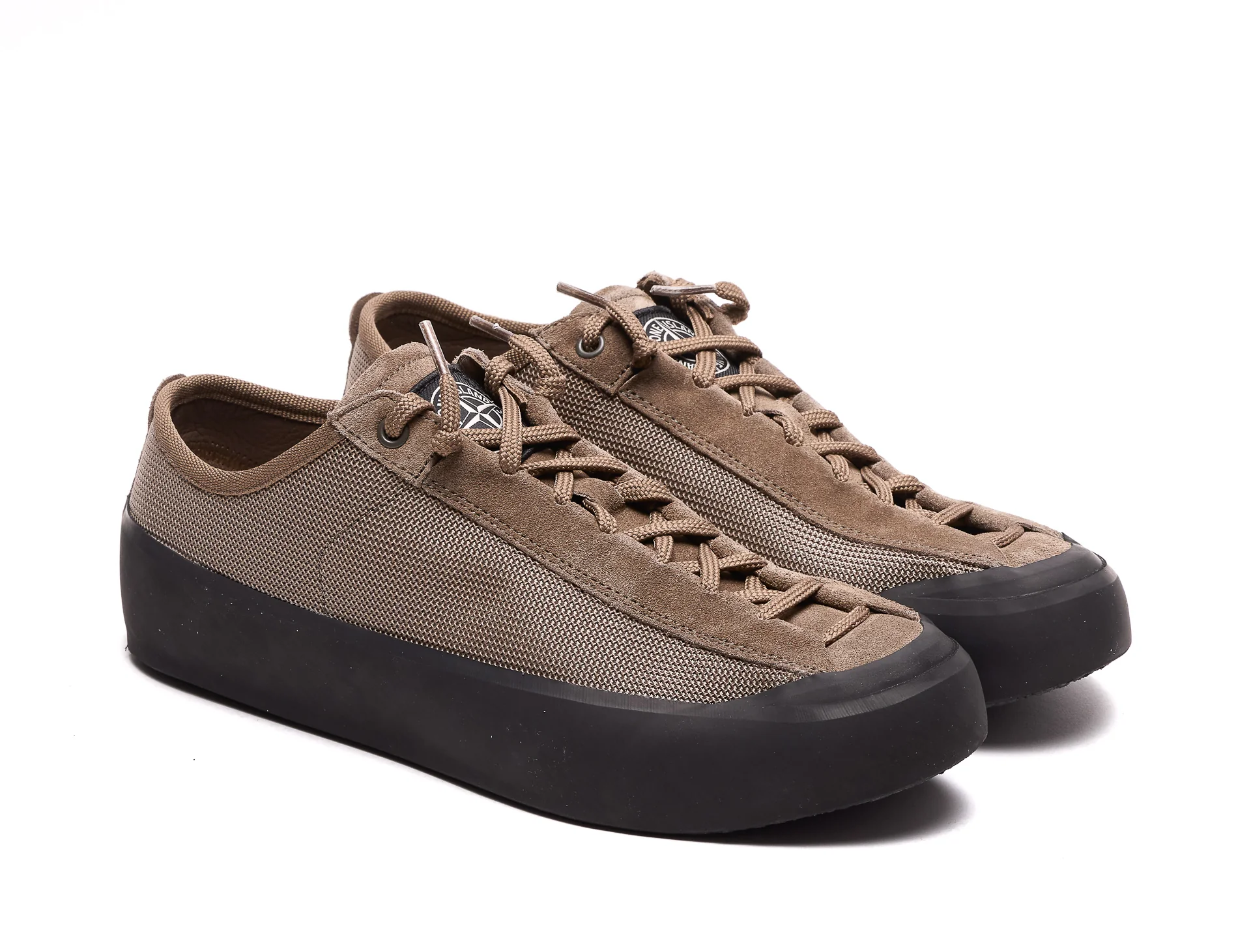 Stone Island Sneakers Brown Suede