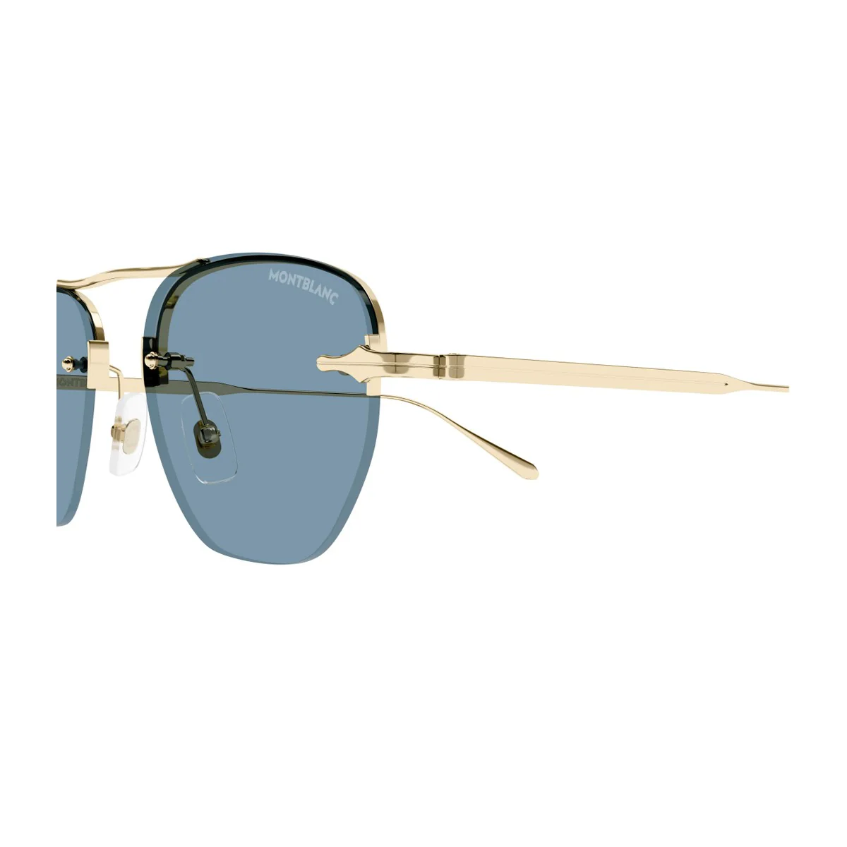 Montblanc Mb0404s Linea Nib Gold Metallo Sunglasses Montblanc Mb0404s Linea Nib Gold Metallo Sunglasses