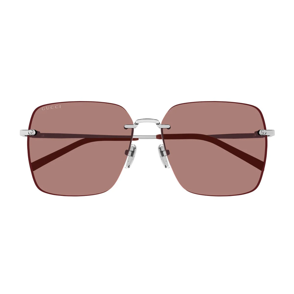 Gucci Gg1955sa Linea Institutional Logo Silver Metallo Sunglasses
