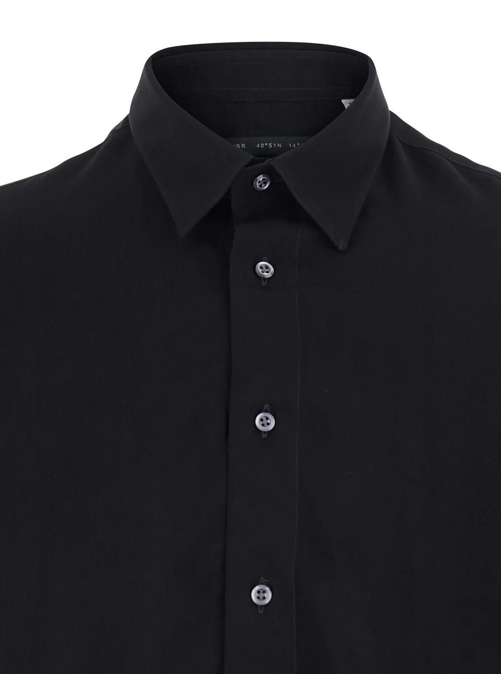Low Brand FLUID VISCOSE - Shirt with Collar and Long Sleeves Women Black Blouses