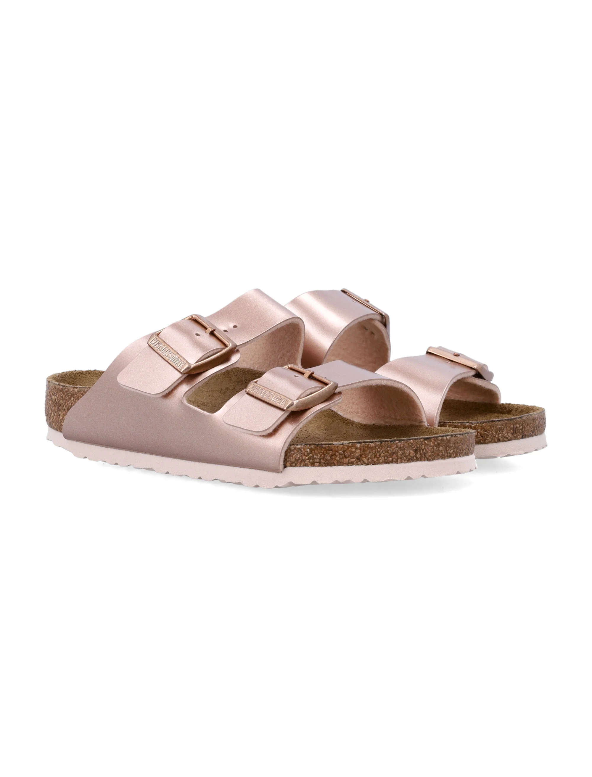 Birkenstock Arizona kids metallic sandals Copper Upper