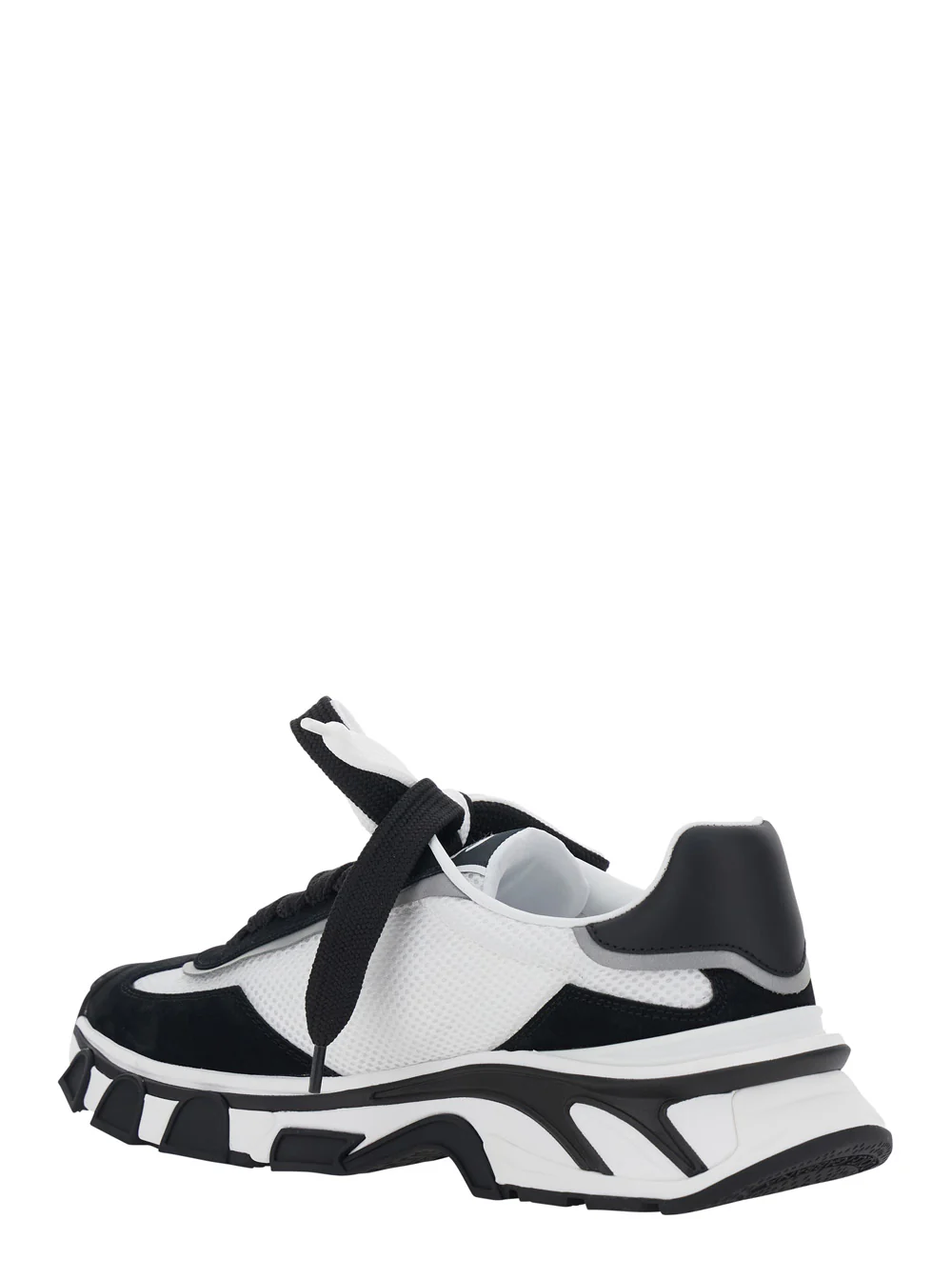 Dolce & Gabbana Black Sneakers DG COUTRYROAD with contrasting details. Rubber sole. In leather. Men. Lamb Sheep