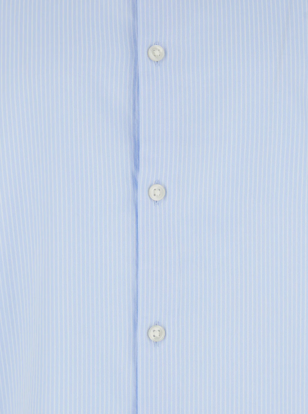 Calvin Klein Blue Shirt with Classic Collar and Striped Motif for Men Light Cotton Lyocell Elastane Blouses