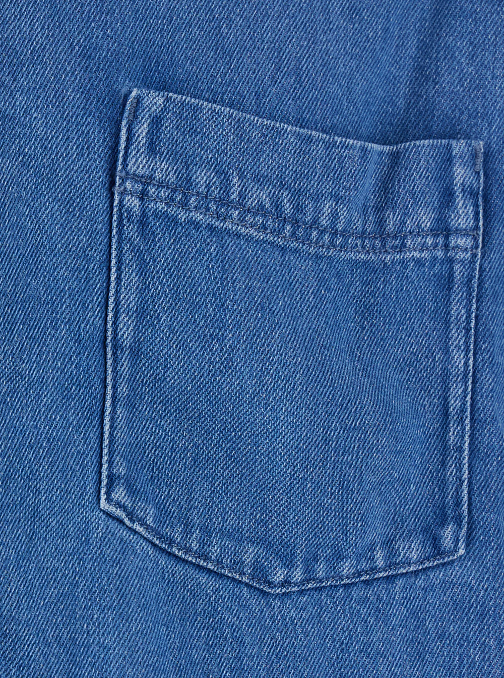 Won Hundred Shirt ZAYNE DENIM ZIP Blue with Front in Tencel Men Blu And Blouses