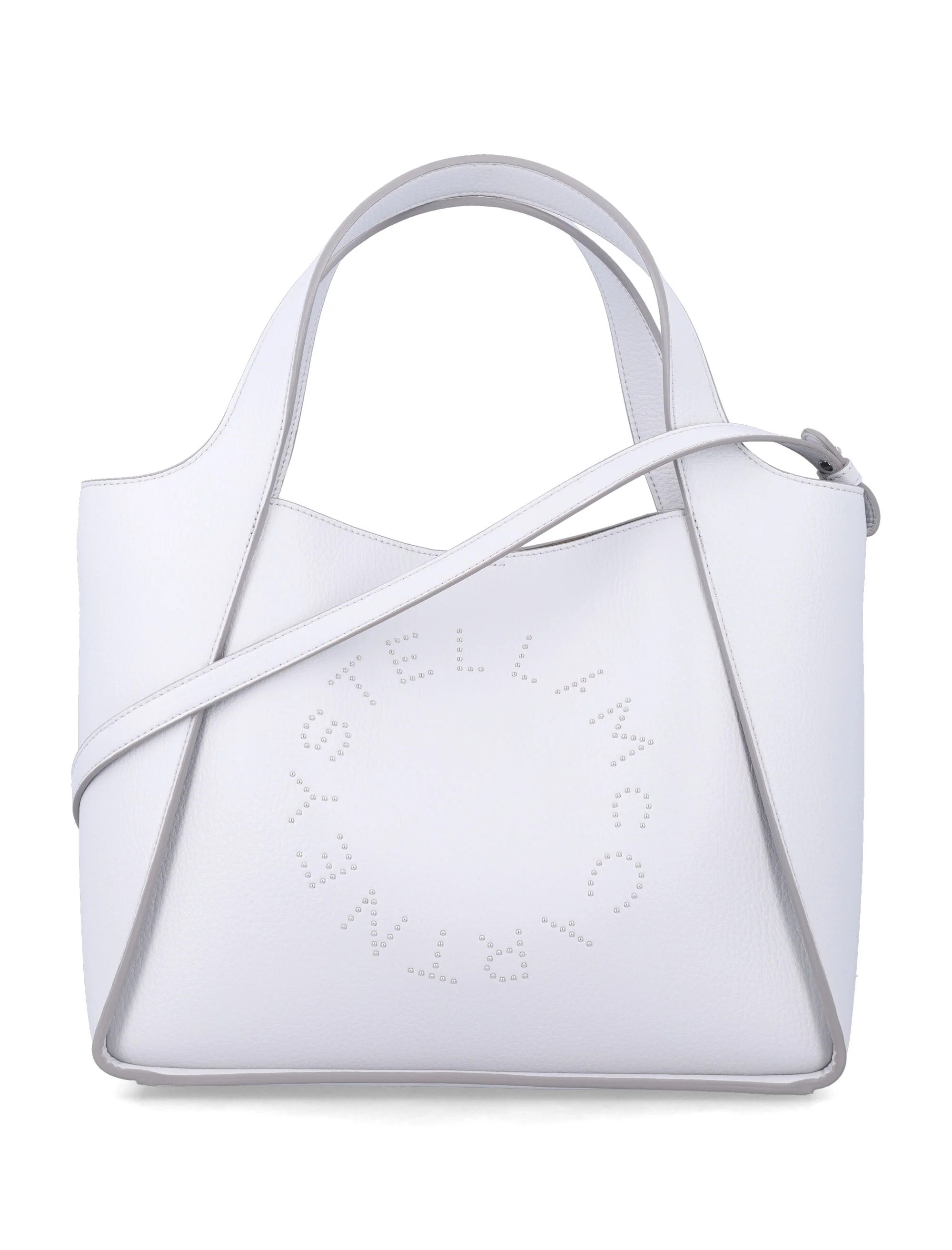 Stella McCartney logo Alter Mat tote bag Pearl Grey Polyamide