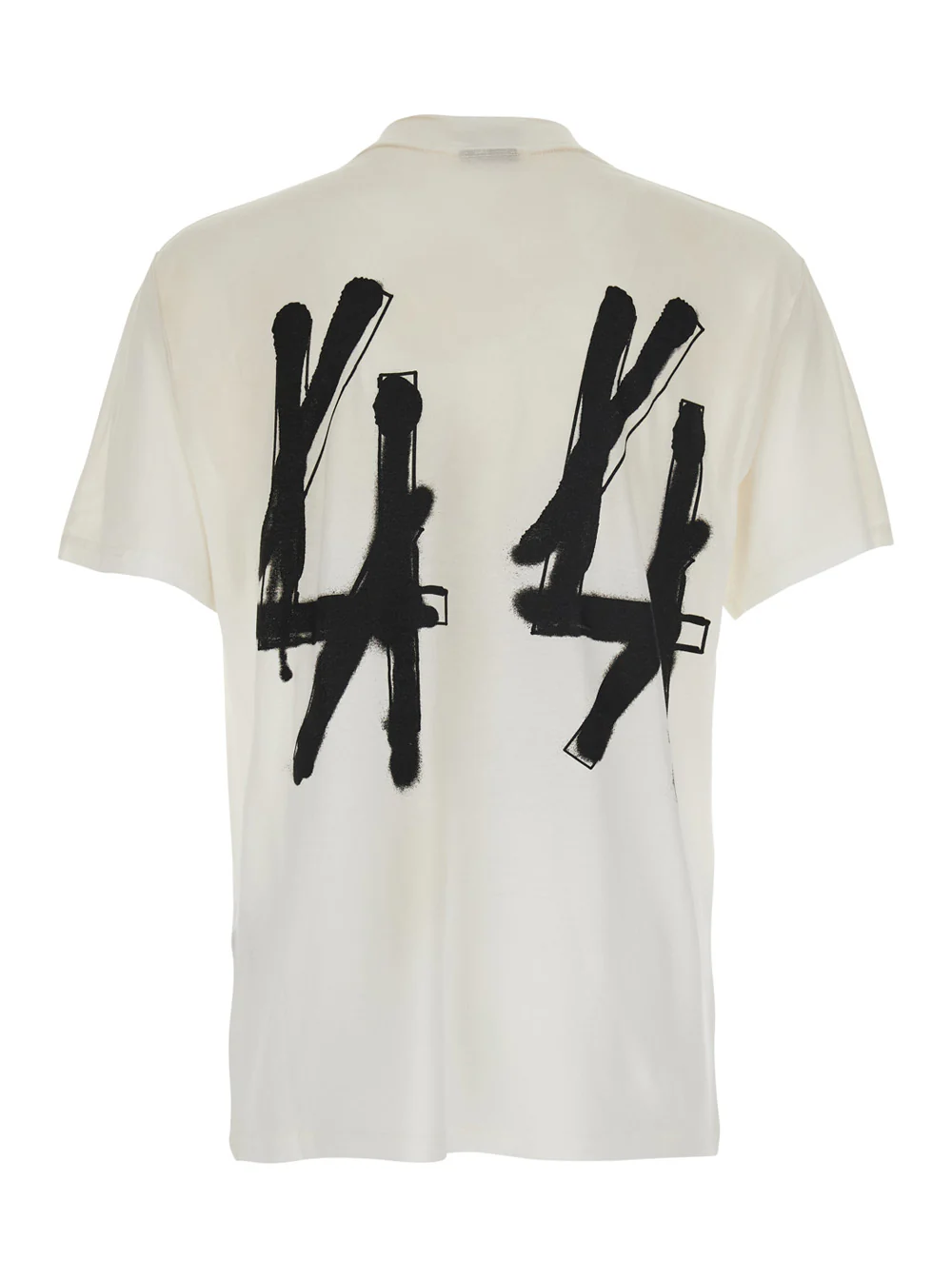 44 Label Group White RLXD SLIM TEE Silk Round Neck T-Shirt for Men Tshirts And Polo Shirts