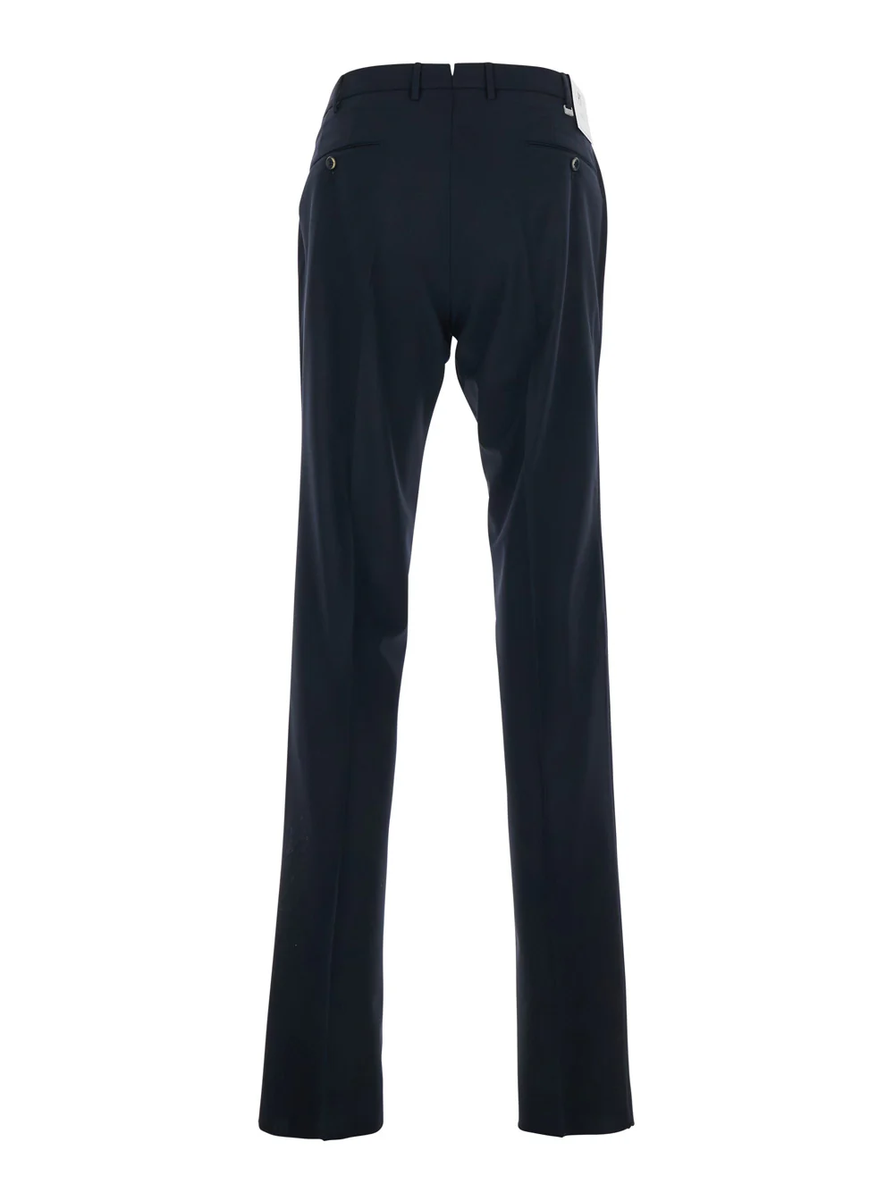 Pt Torino Slim Pants COVF1SZ00CL1MA270360 with Belt Loops and Welt Pockets on the Back in Blue Wool for Men Blu Virgin Elastane Trousers