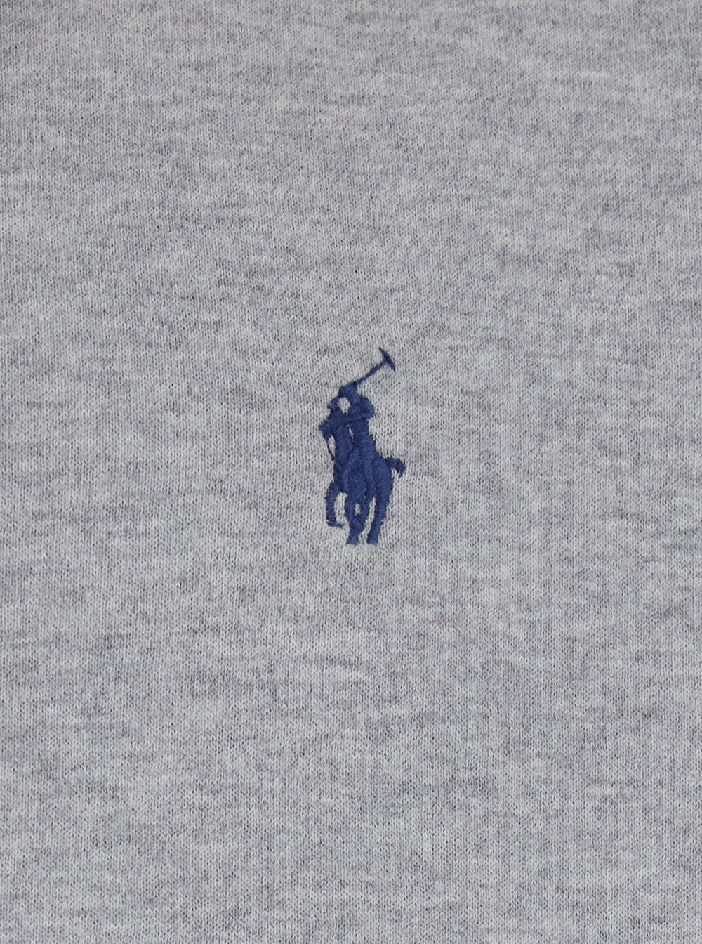 Polo Ralph Lauren Grey Sweatshirt With Drawstring Hood And Pony Embroidery On The Front Cotton Blend Man Sweatshirts