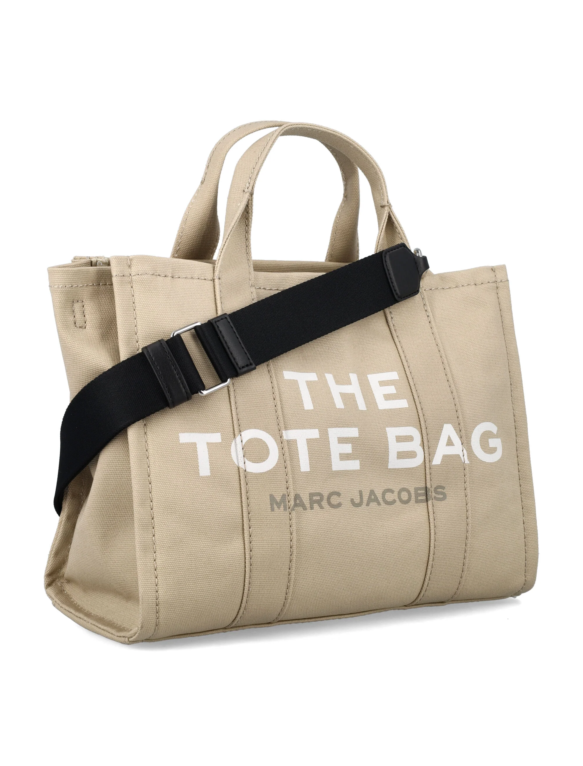 Marc Jacobs The Medium Canvas Tote Bag Beige Cotton