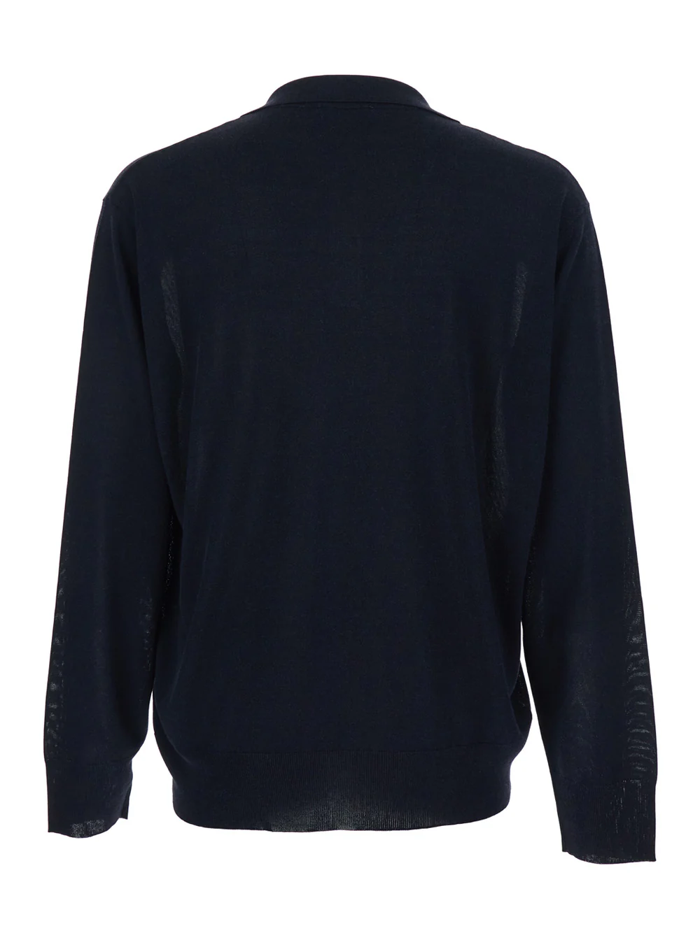 Roberto Collina Blue Cotton Blend V-Neck Sweater for Men Blu Jersey