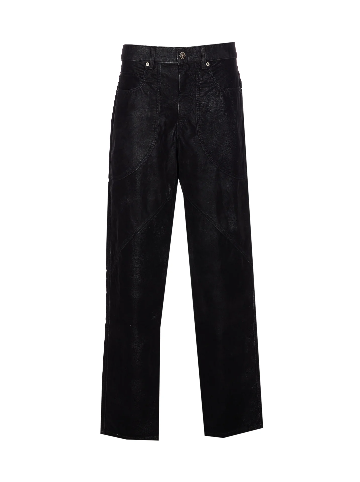 Isabel Marant Etoile Trousers Black Polyurethane Isabel Marant Etoile Trousers Black Polyurethane