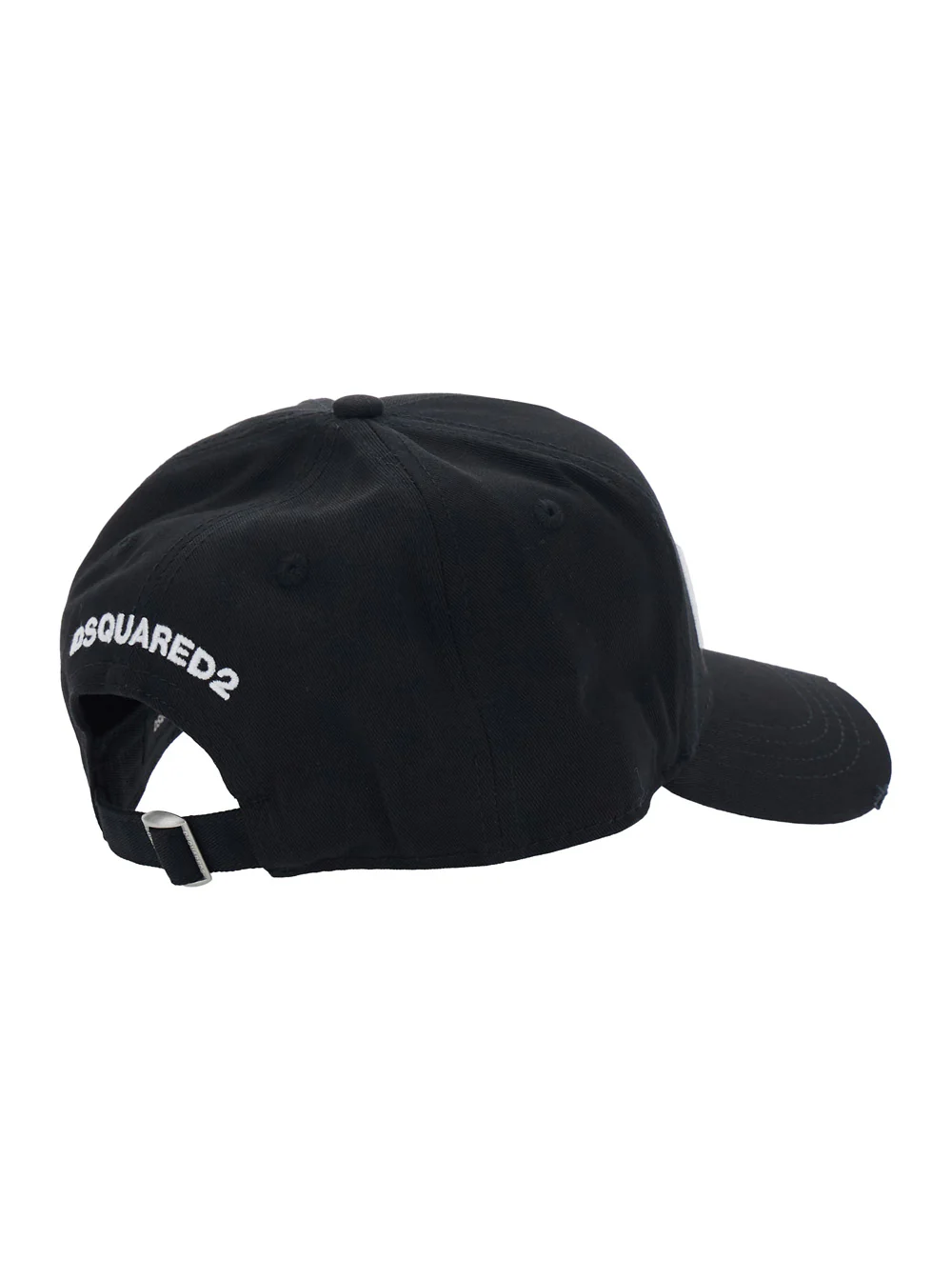 DSQUARED2 Black Cotton Baseball Cap with Front Embroidery for Men Hats And Gloves