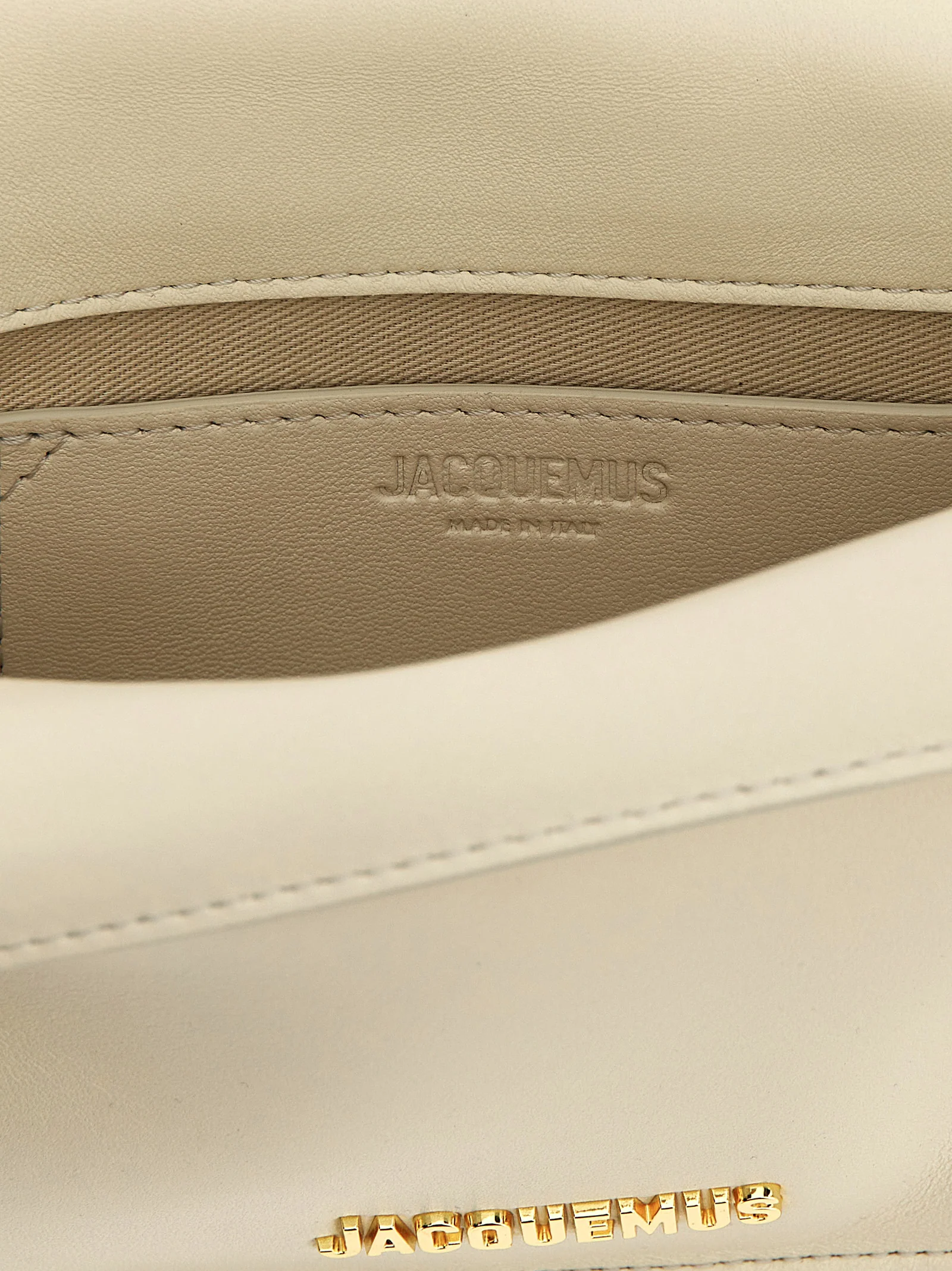 Jacquemus La Petite Pochette Rond Carré clutch White Lamb Leather (ovis Aries)