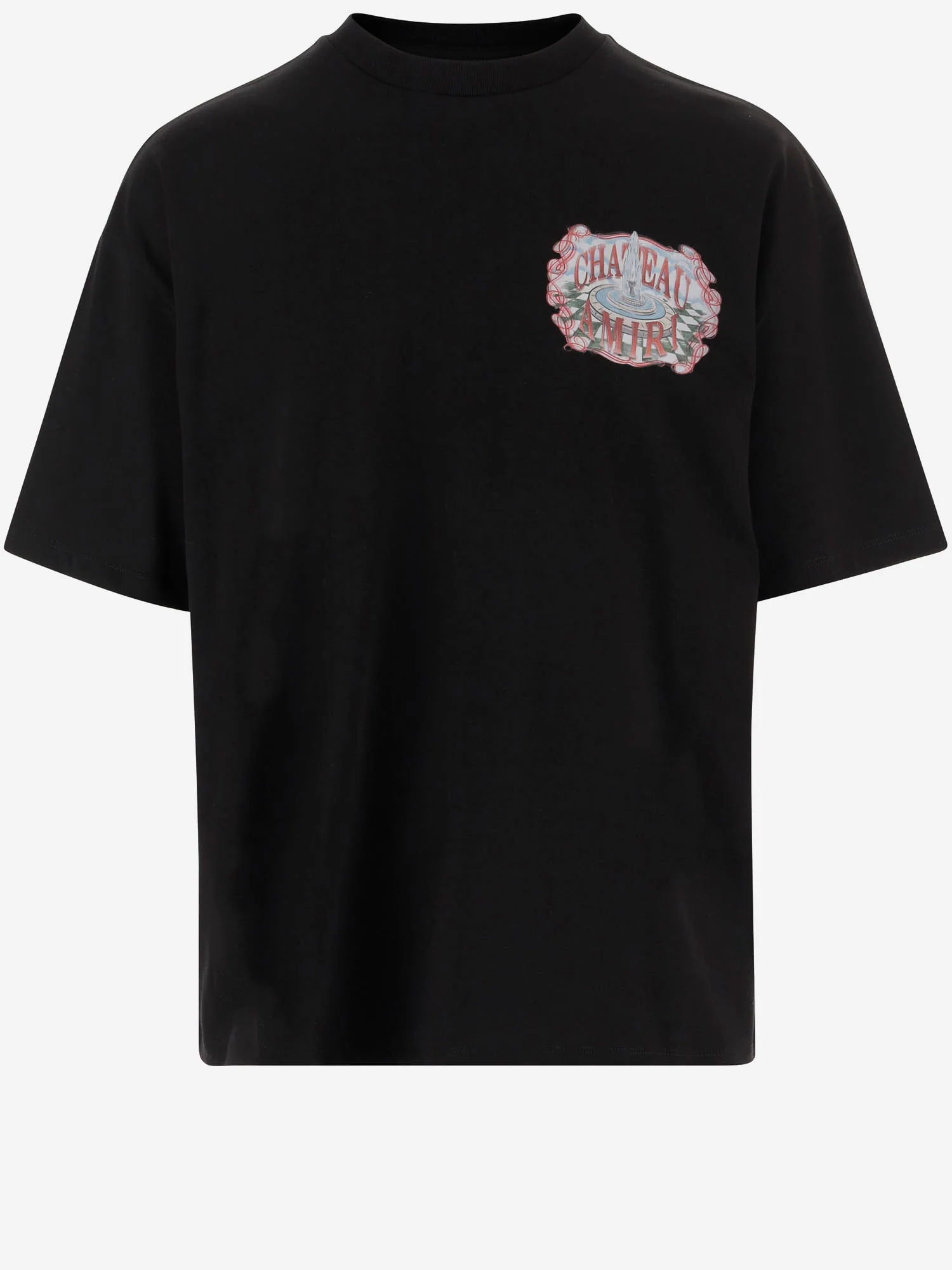 Amiri T-shirts and Polos Black Cotone