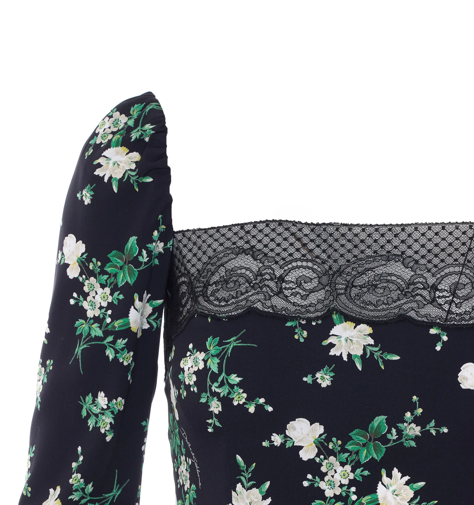 Dolce & Gabbana Top Black Silk