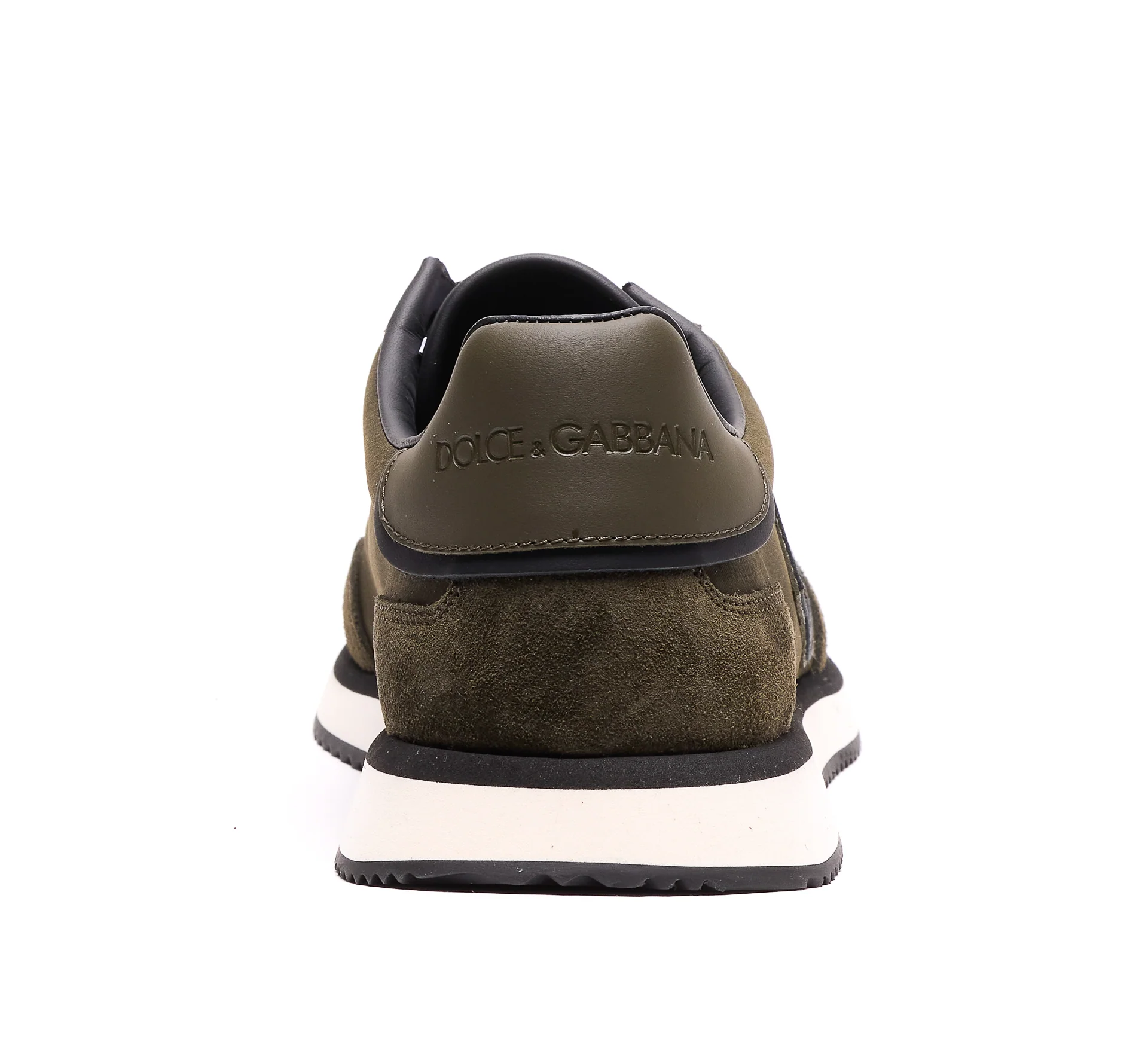 Dolce & Gabbana Sneakers Green Leather And Suede