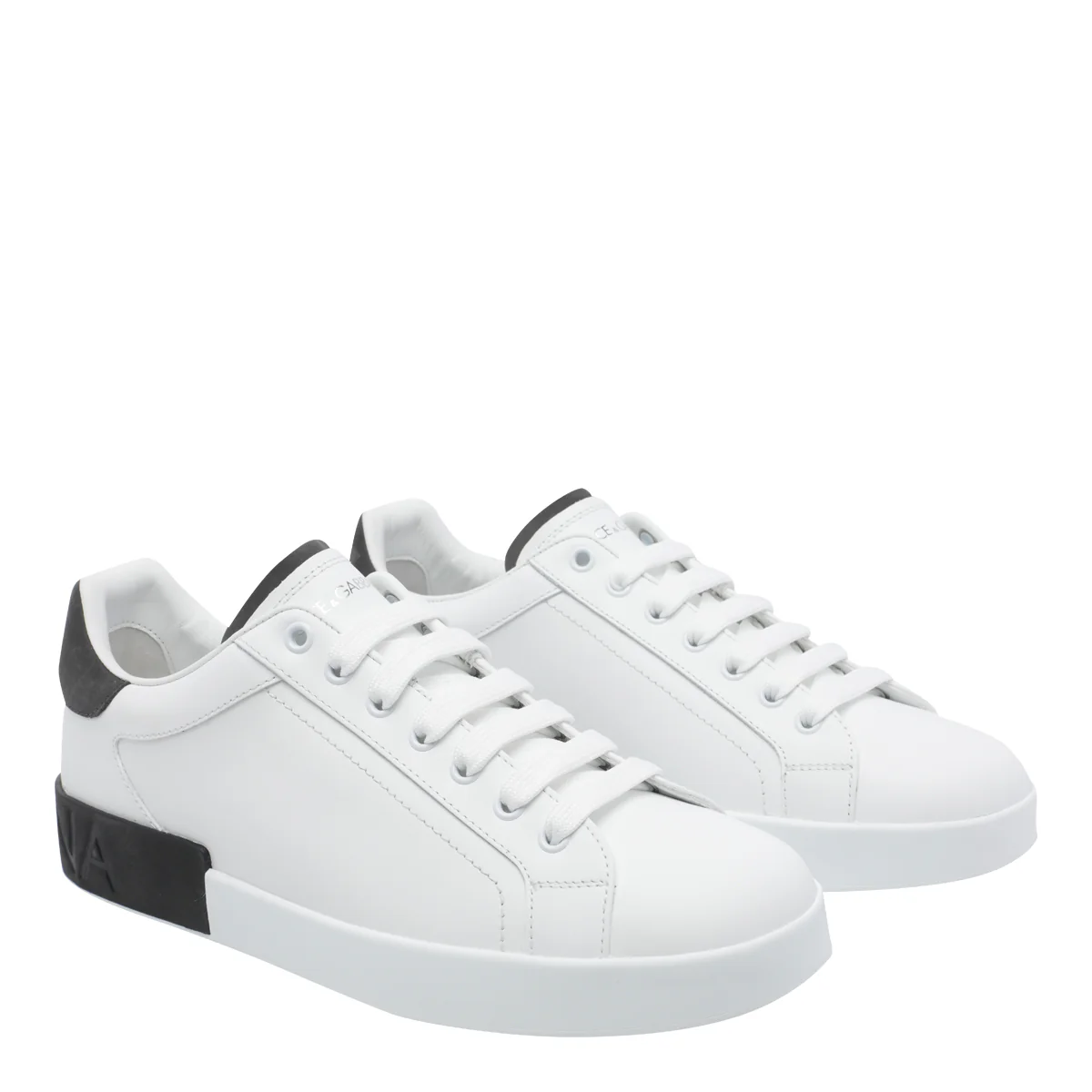 Dolce & Gabbana Sneakers White Calf Leather/rubber Sole