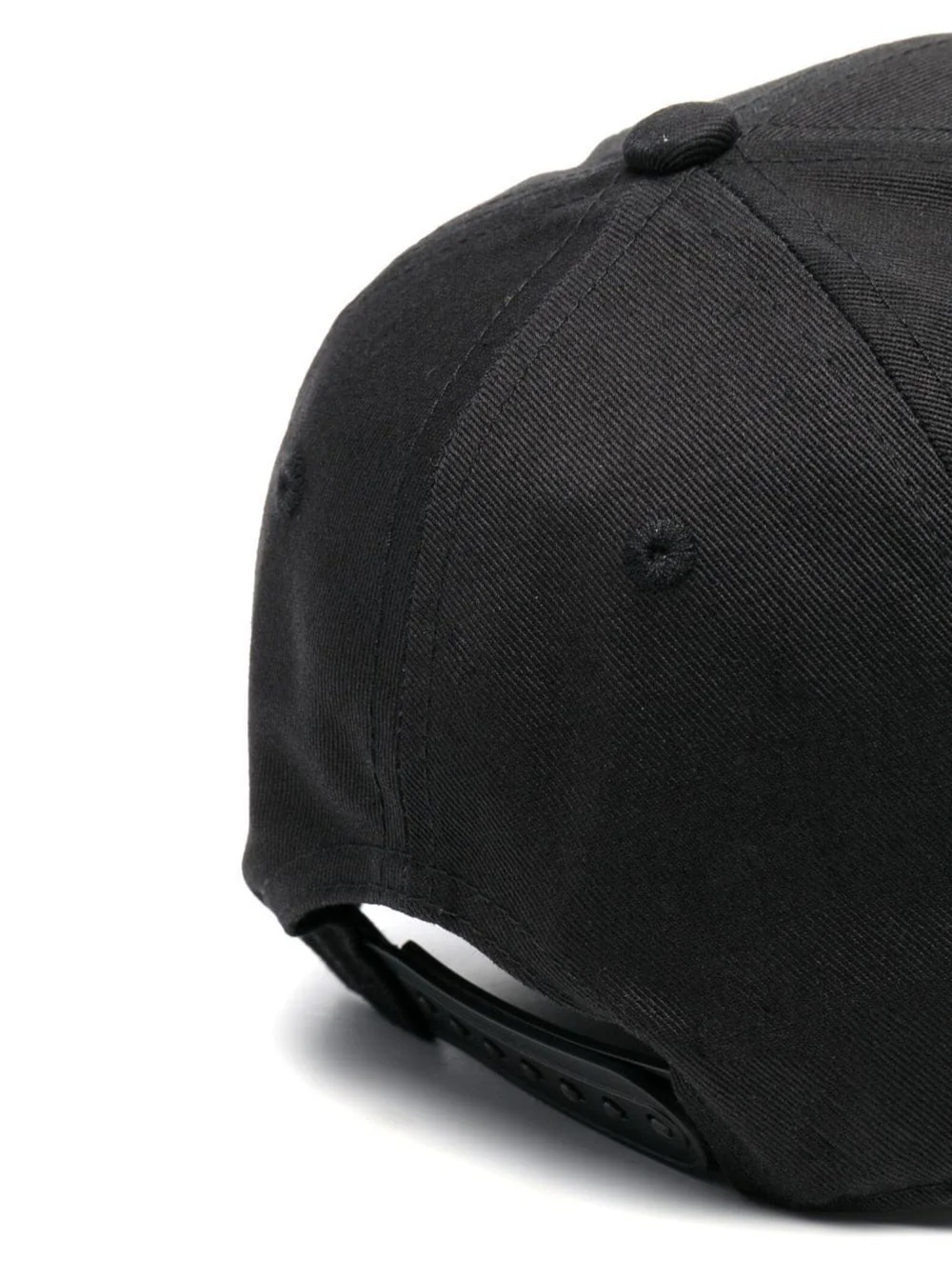 Golden Goose Kids Black Baseball Cap With Embroidered Star Patch Cotton Boy Hats And Gloves